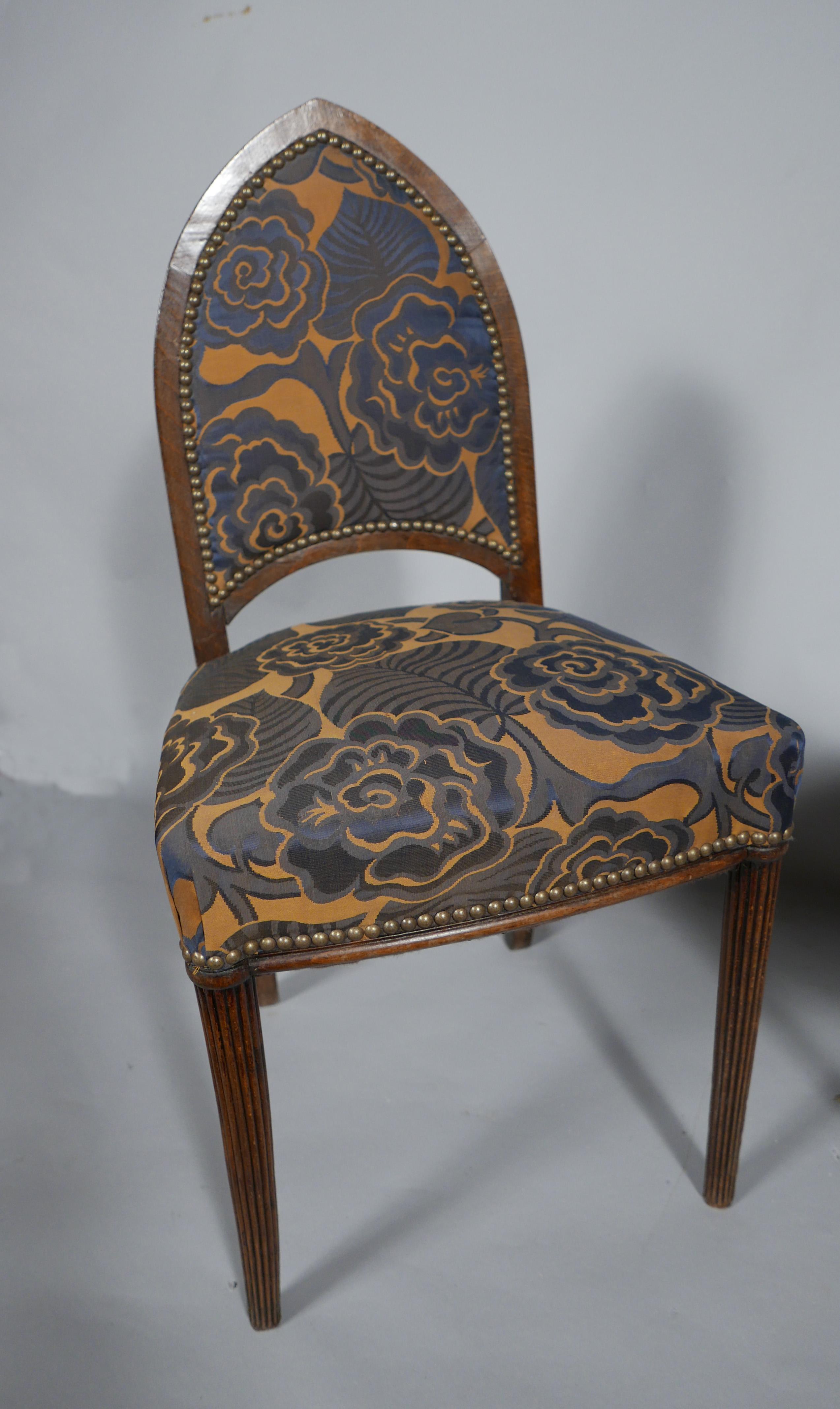 Early 20th Century 6 Pieces Salon, L. Jallot, France, Circa 1925 For Sale