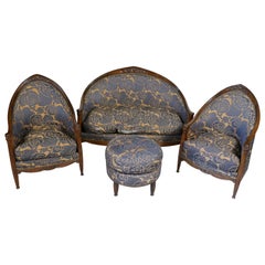 6 Pieces Salon, L. Jallot, France, Circa 1925