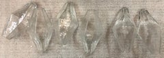 6 Pieces Spare Parts for Poliedri Sconces Murano Glass