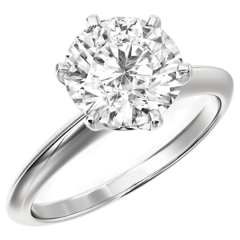Customizable 6 Prong Diamond Solitaire Engagement Ring For Sale at 1stDibs  | 6 prong engagement ring gold