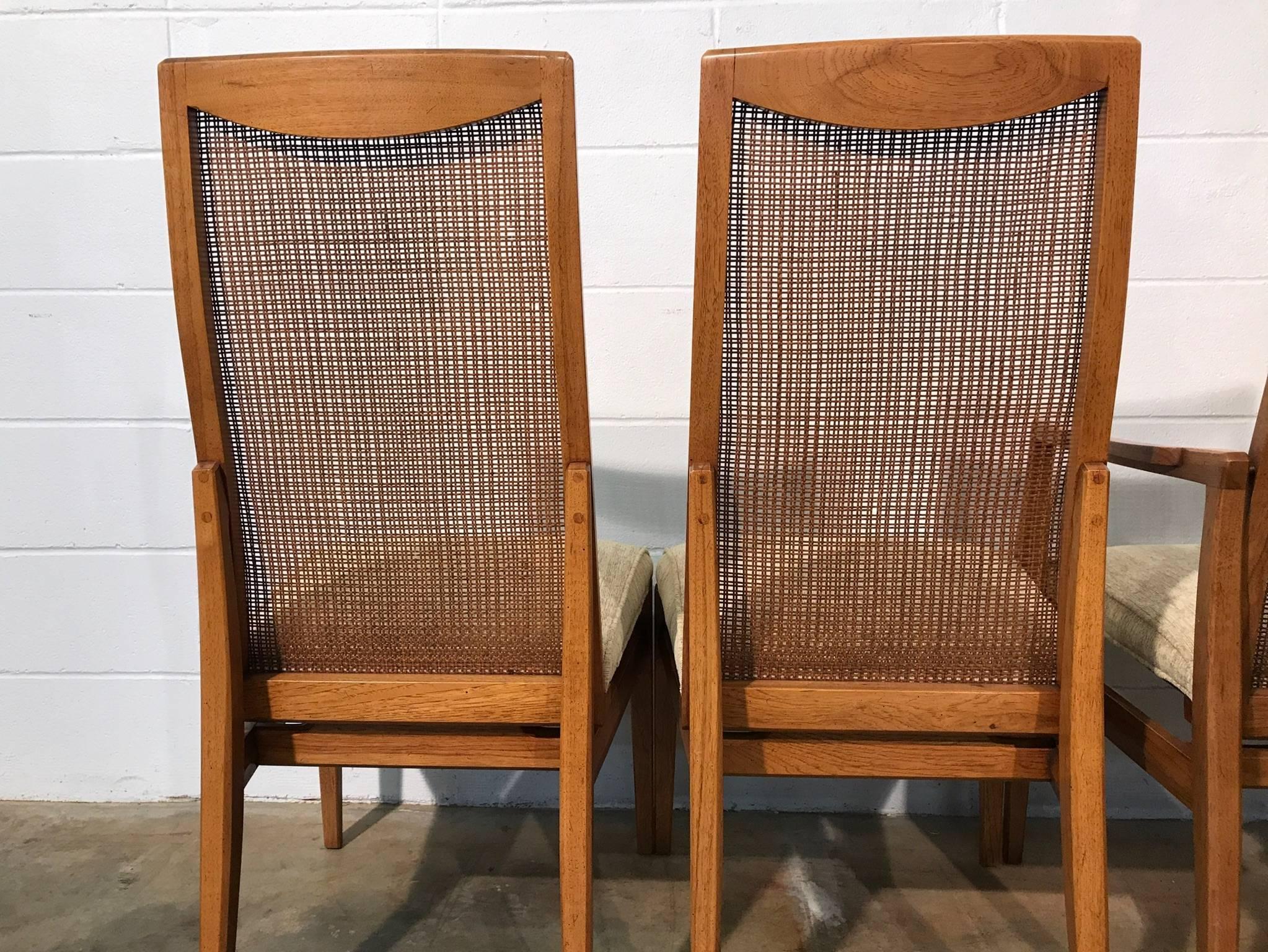 Mid-20th Century Six Quality Mid-Century Modern Dining Chairs by Heritage Furniture