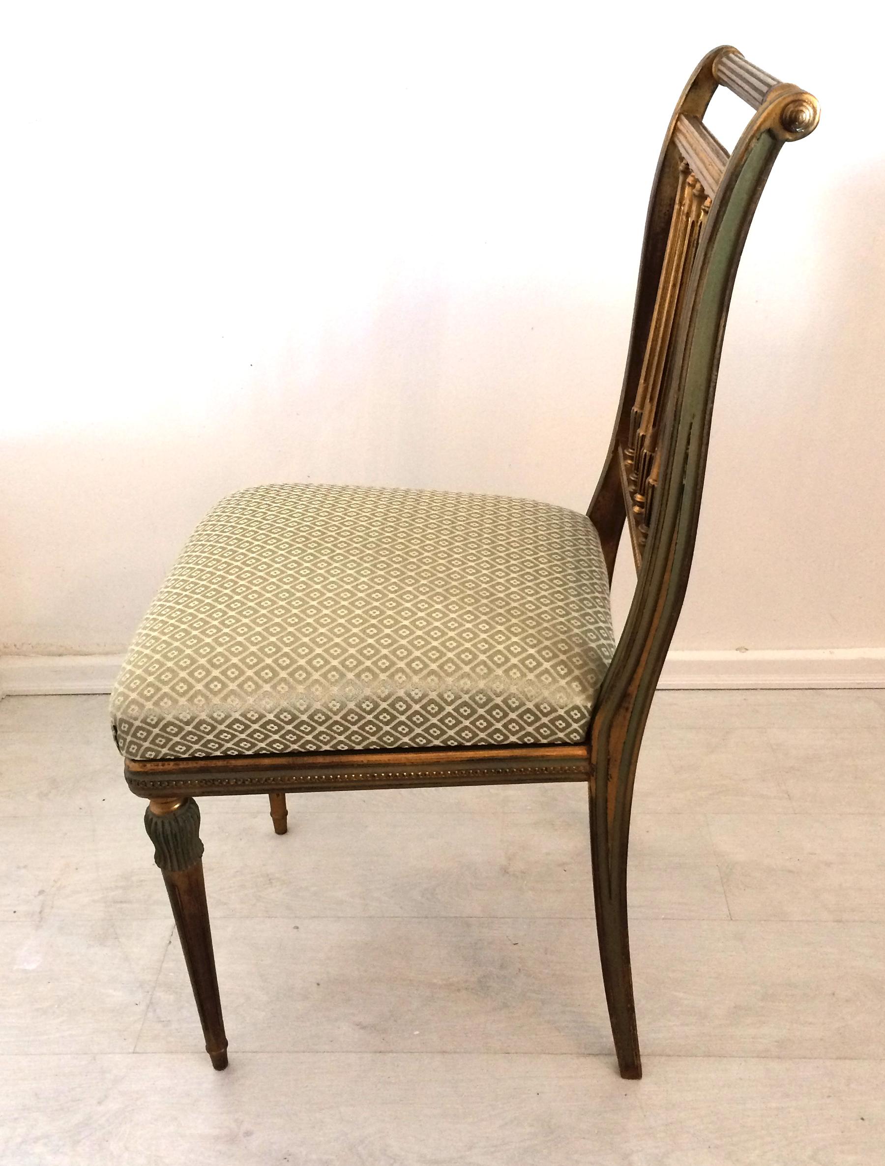 20th Century 6 Regency Style Dining Room Chairs
