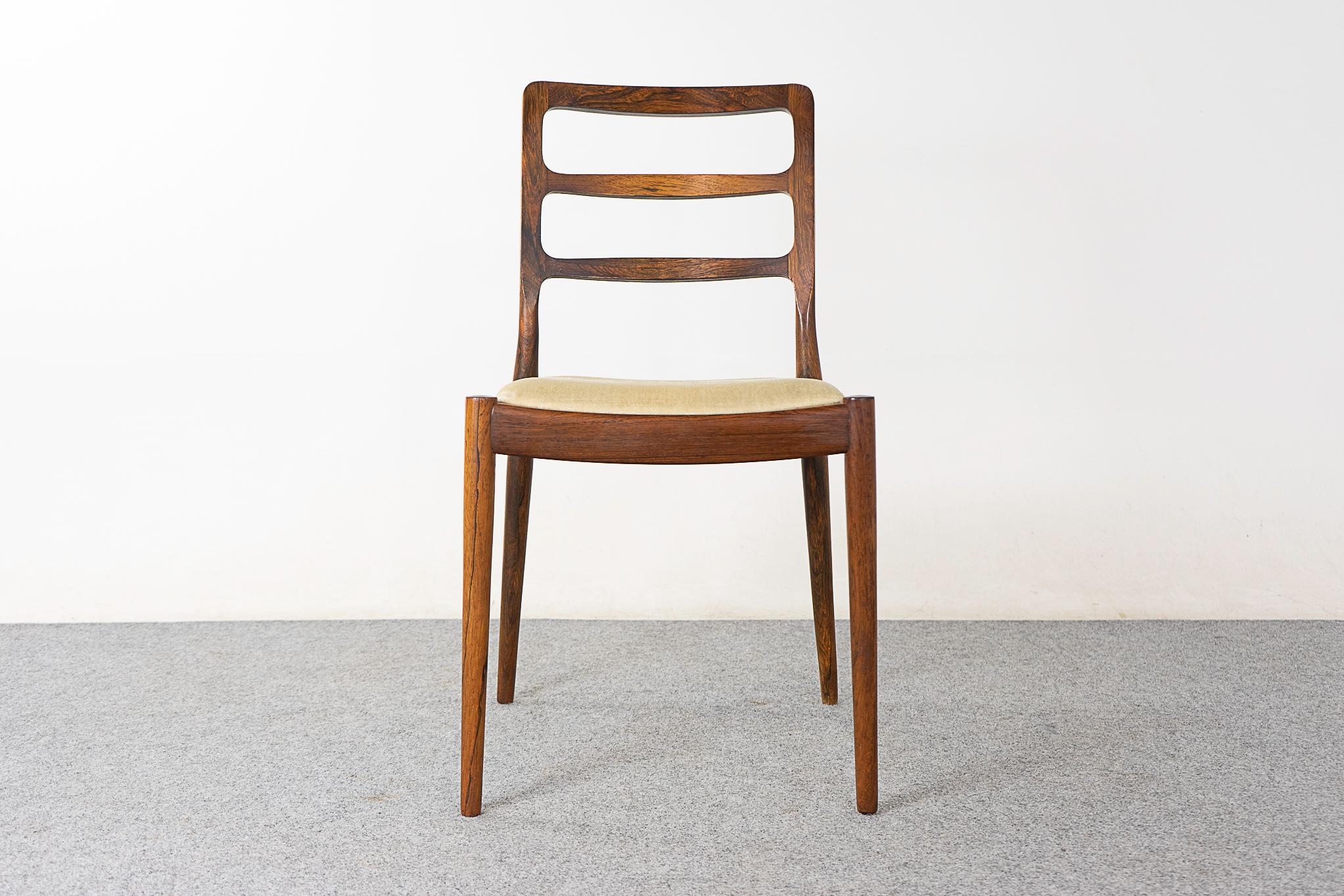 6 Rosewood Danish Mid-Century Dining Chairs  1