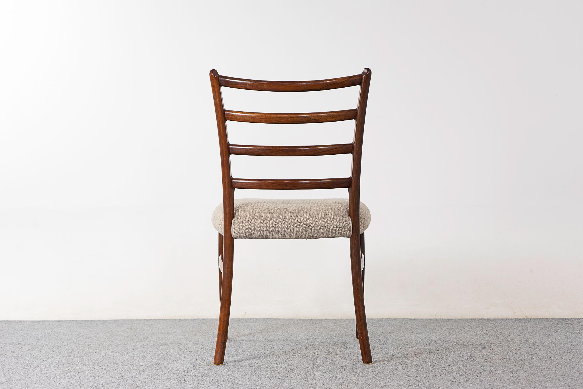 6 Rosewood Danish Mid-Century Dining Chairs For Sale 2