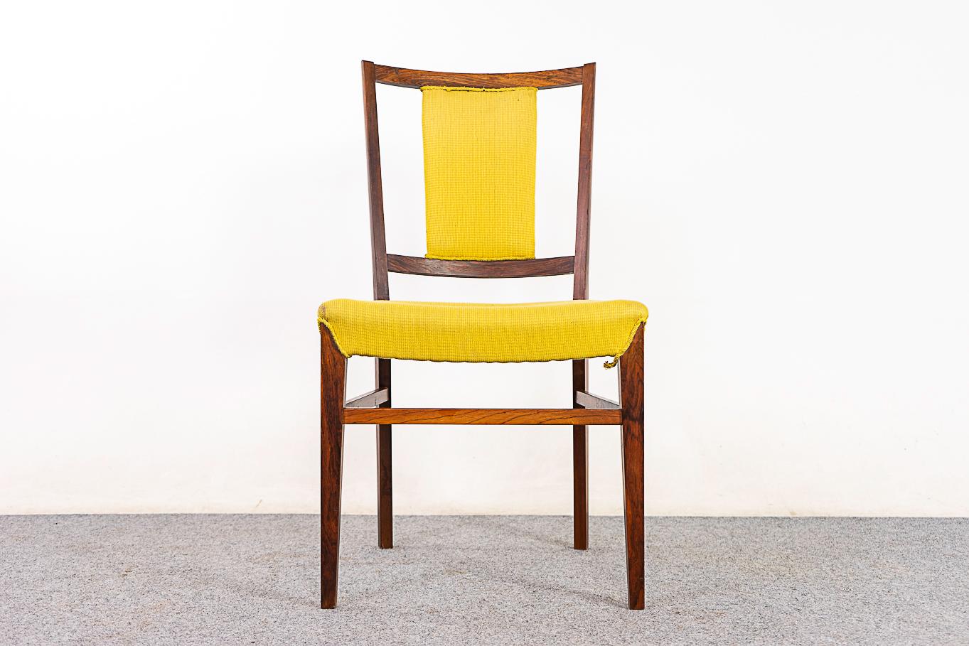 Scandinavian Modern 6 Rosewood Danish Modern Dining Chairs For Sale