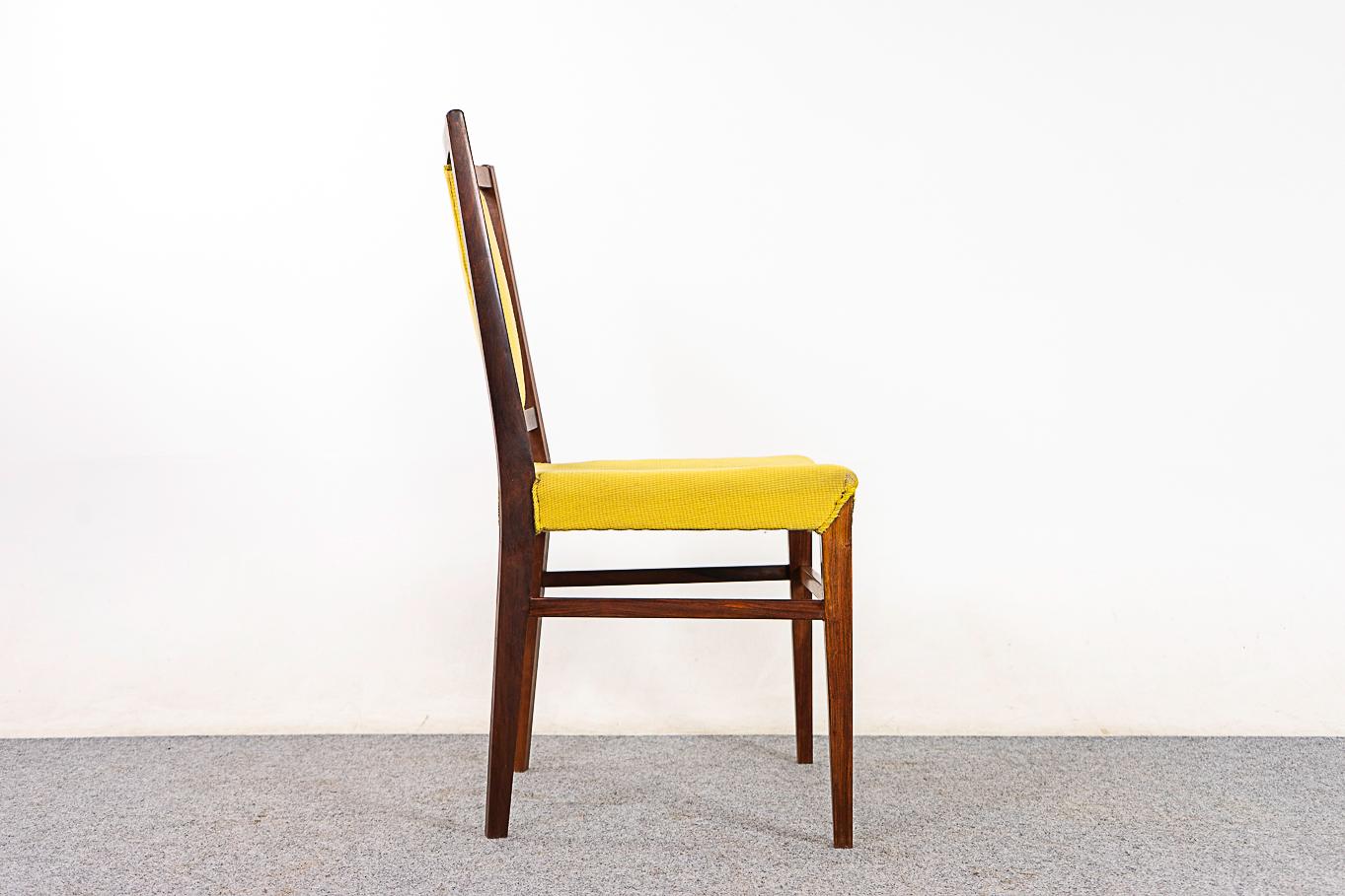 6 Rosewood Danish Modern Dining Chairs For Sale 1