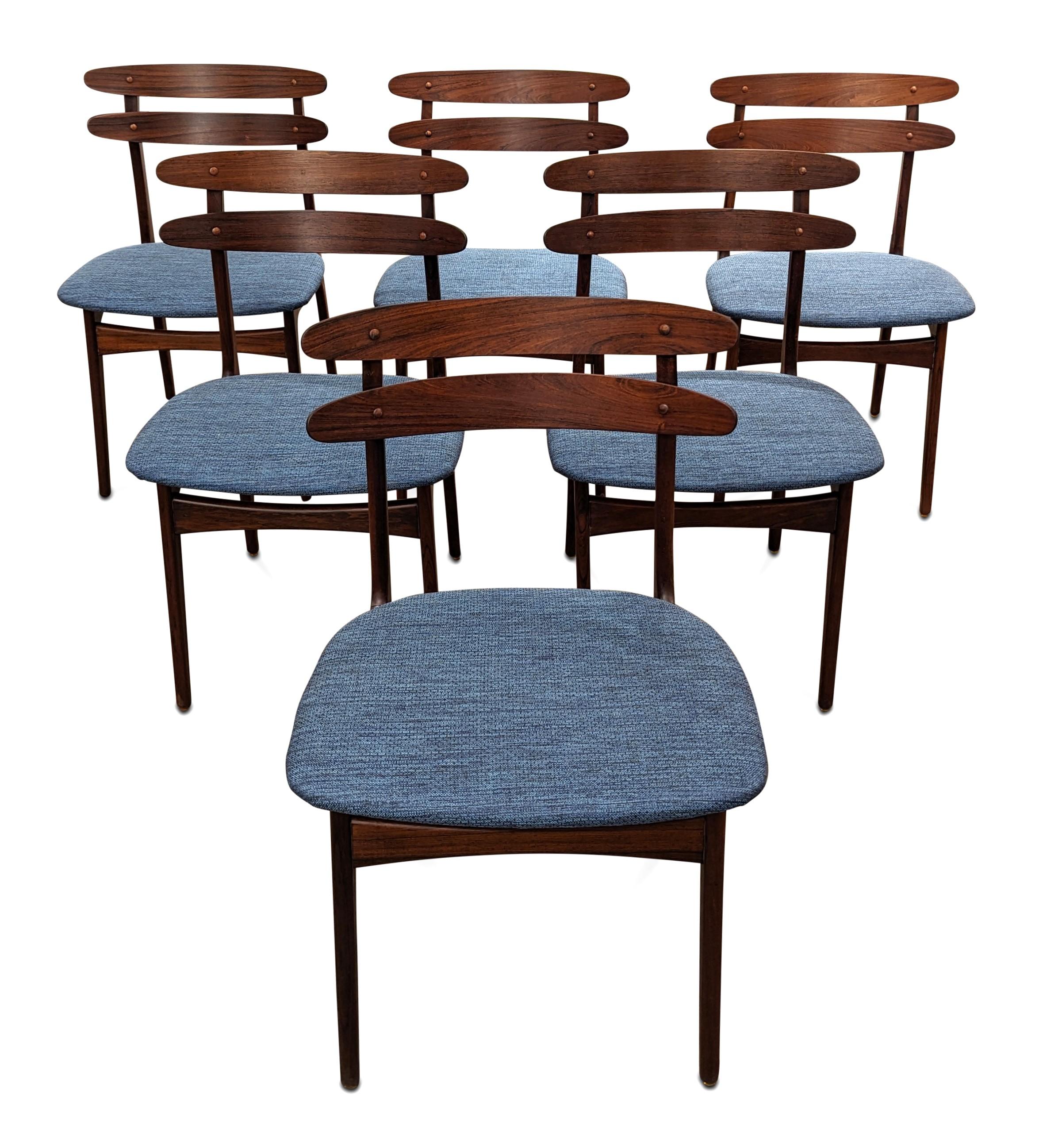 6 Rosewood Dining Chairs - 022483 Vintage Danish Mid Century 5