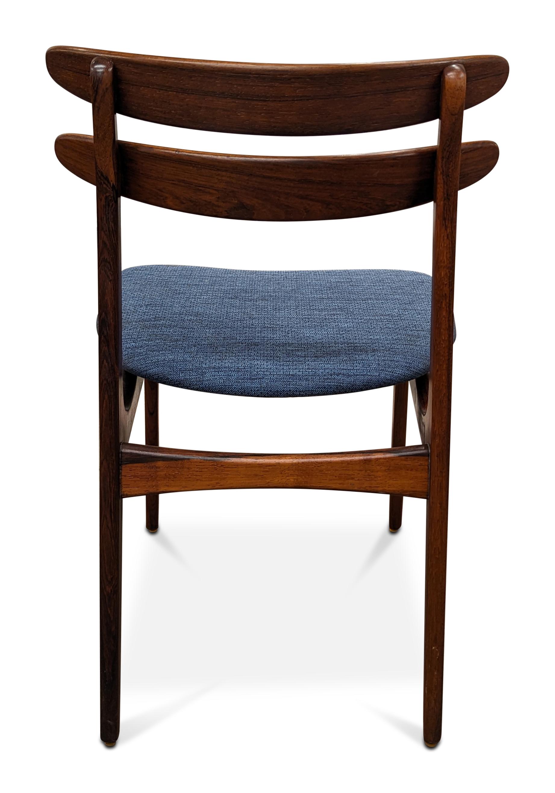Mid-20th Century 6 Rosewood Dining Chairs - 022483 Vintage Danish Mid Century