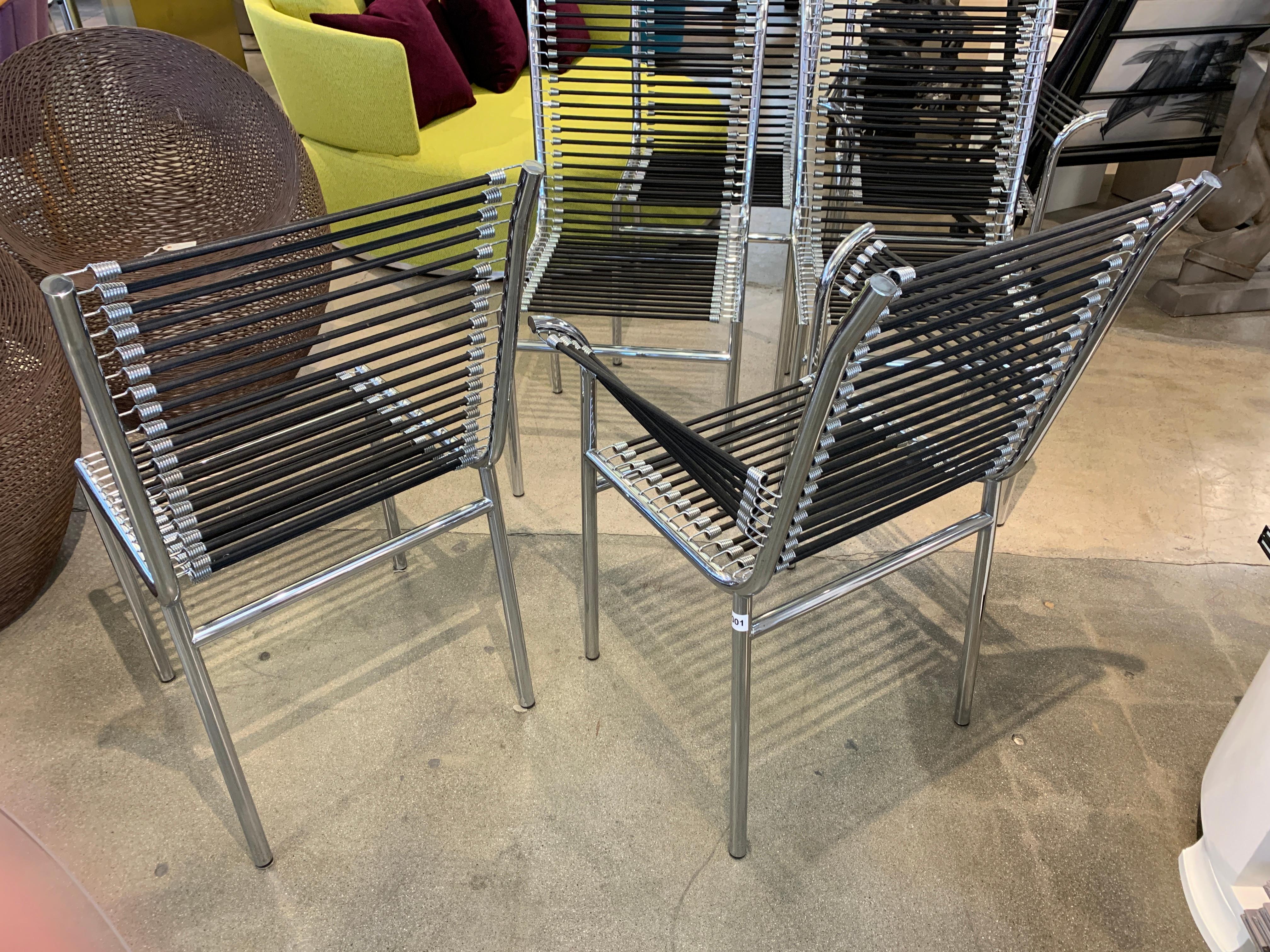 6 Sandows Dining Chairs In Good Condition In Palm Springs, CA