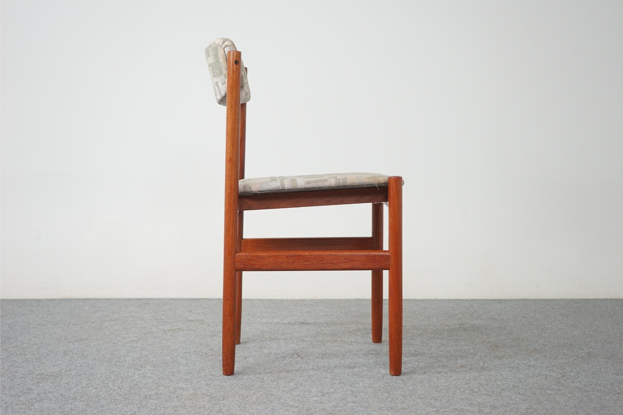 Upholstery 6 Scandinavian Danish Mid-Century Modern Teak Dining Chairs