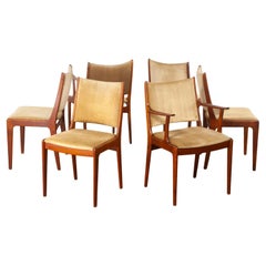 6 Scandinavian Modern Teak Dining Chairs Uldum Mobelfabrik att Johannes Andersen