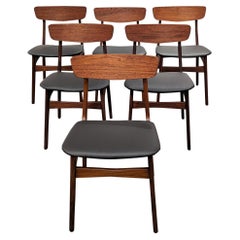 6 Schionning And Elgaard Chairs - 122353b Vintage Danish Mid Century