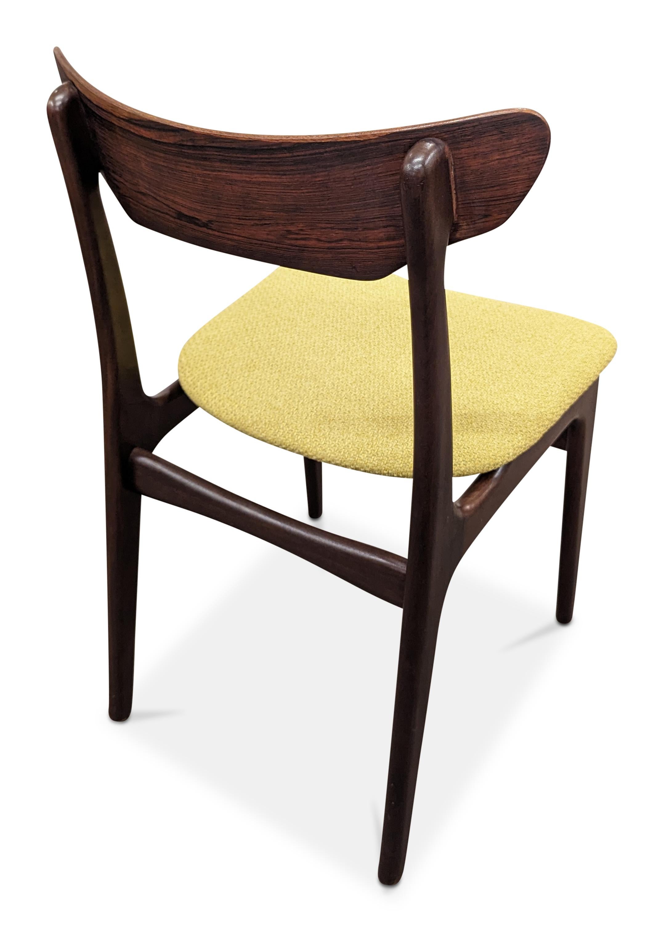 Mid-20th Century 6 Schoning Elegaard Rosewood Dining Chairs - 0224121 Vintage Danish Mid Century