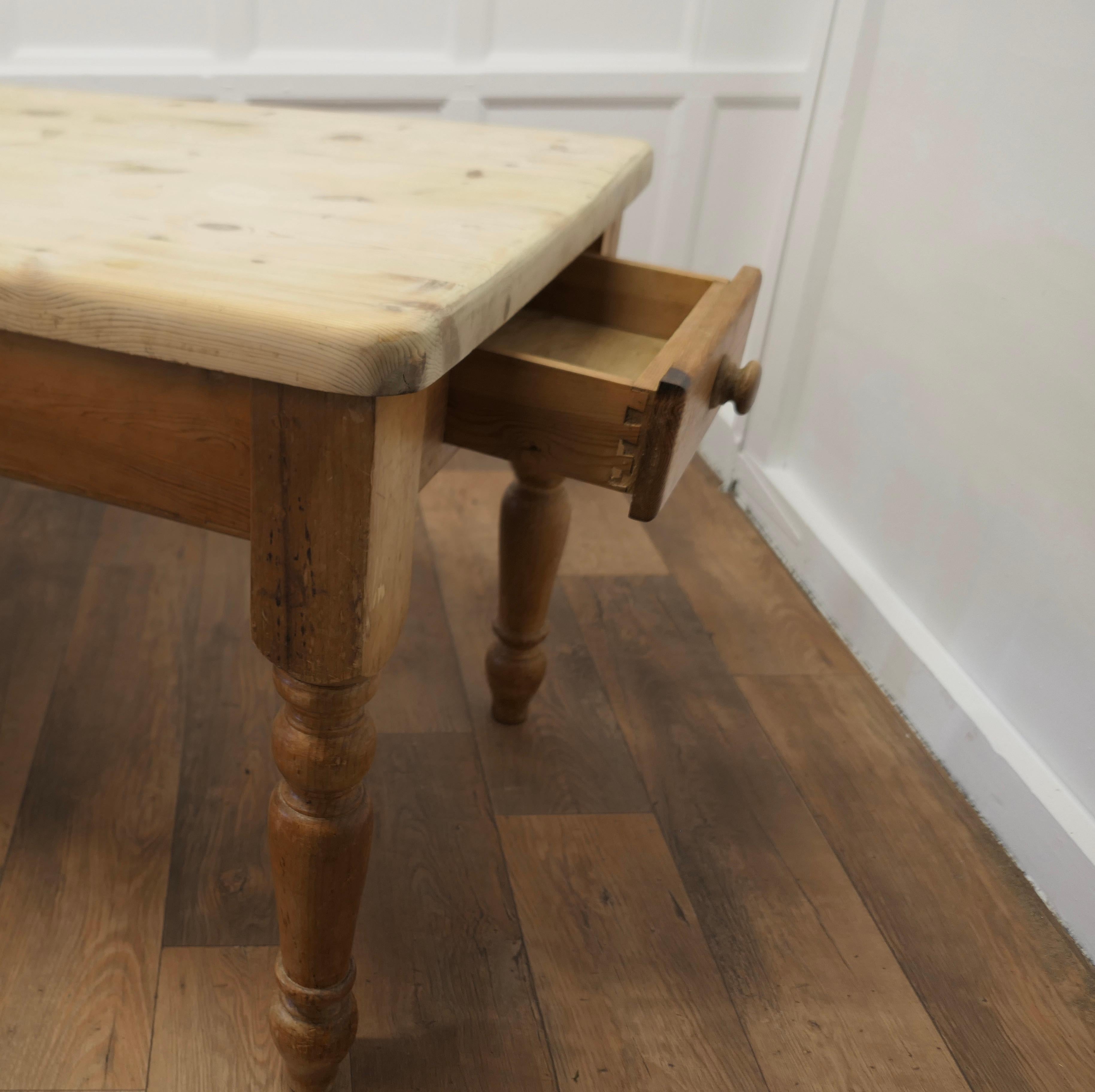 Country 6 Seater Thick Top Farmhouse Pine Table This Is a Good Rustic Farmhouse Table