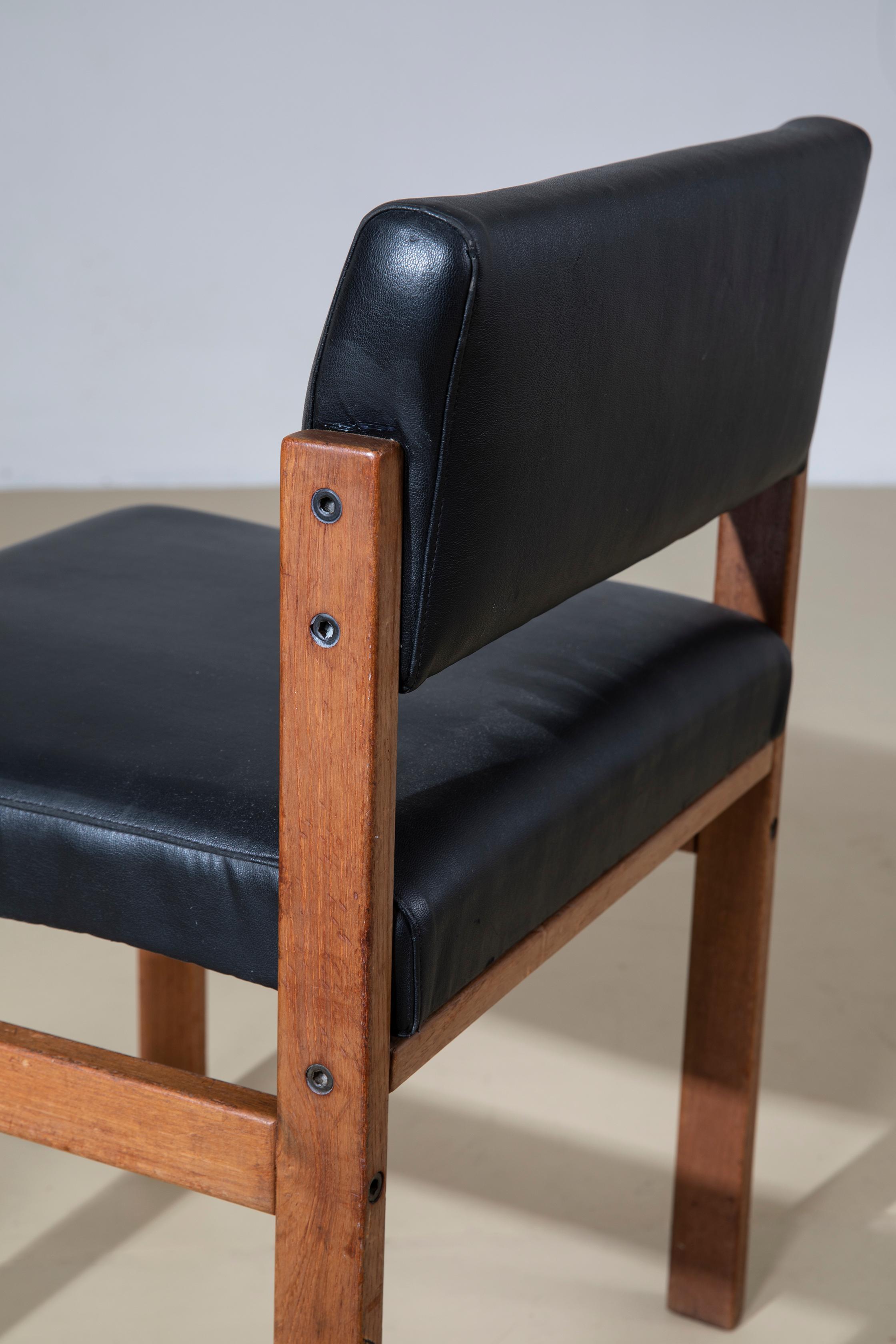 Mid-20th Century 6 chaises, fabrication italienne, années 1950 en vente