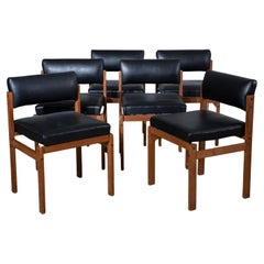 6 Stühle, italienische Herstellung, 1950er Jahre
