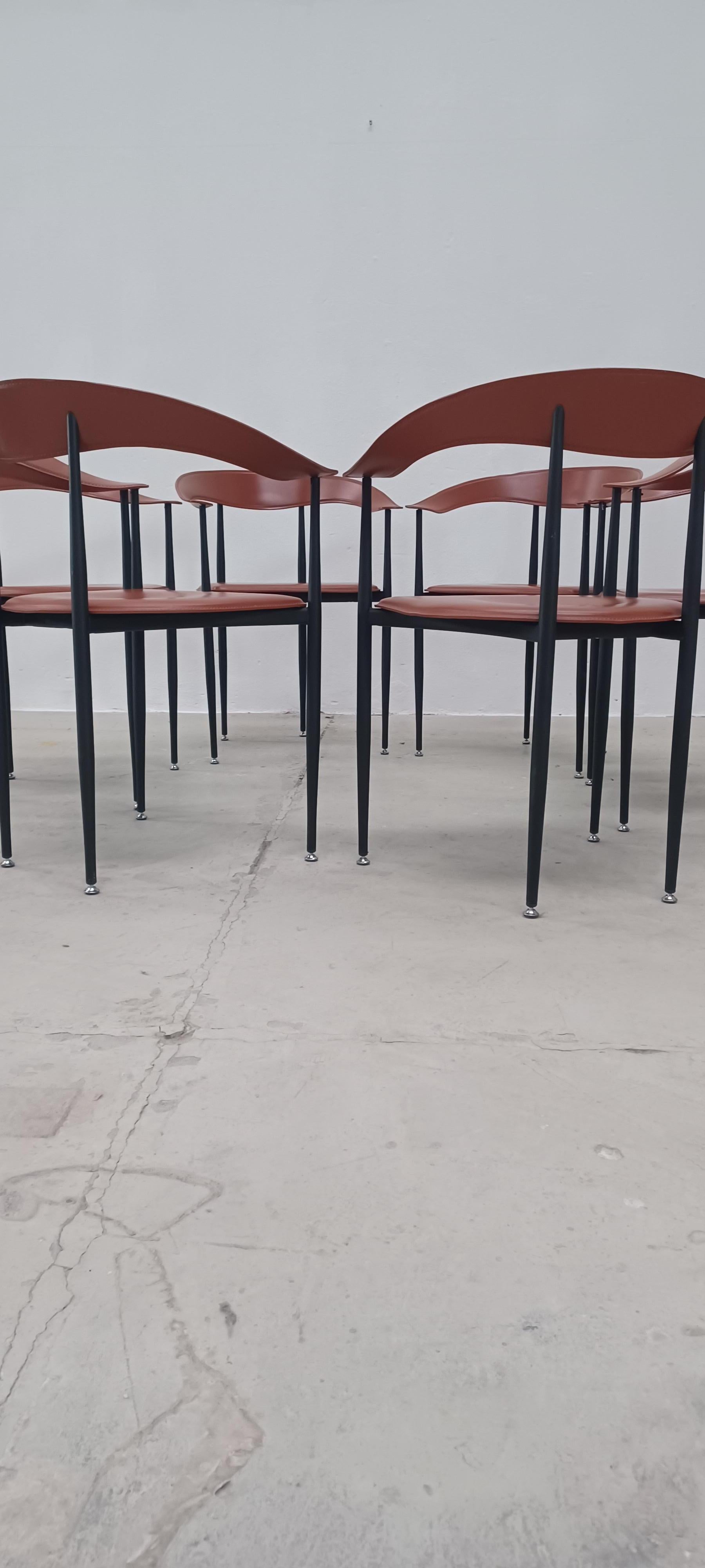 6 sedie P40 Giancarlo Vegni produzione anni 80 Arper In condizioni buone in vendita a Vezzano Sul Crostolo, IT