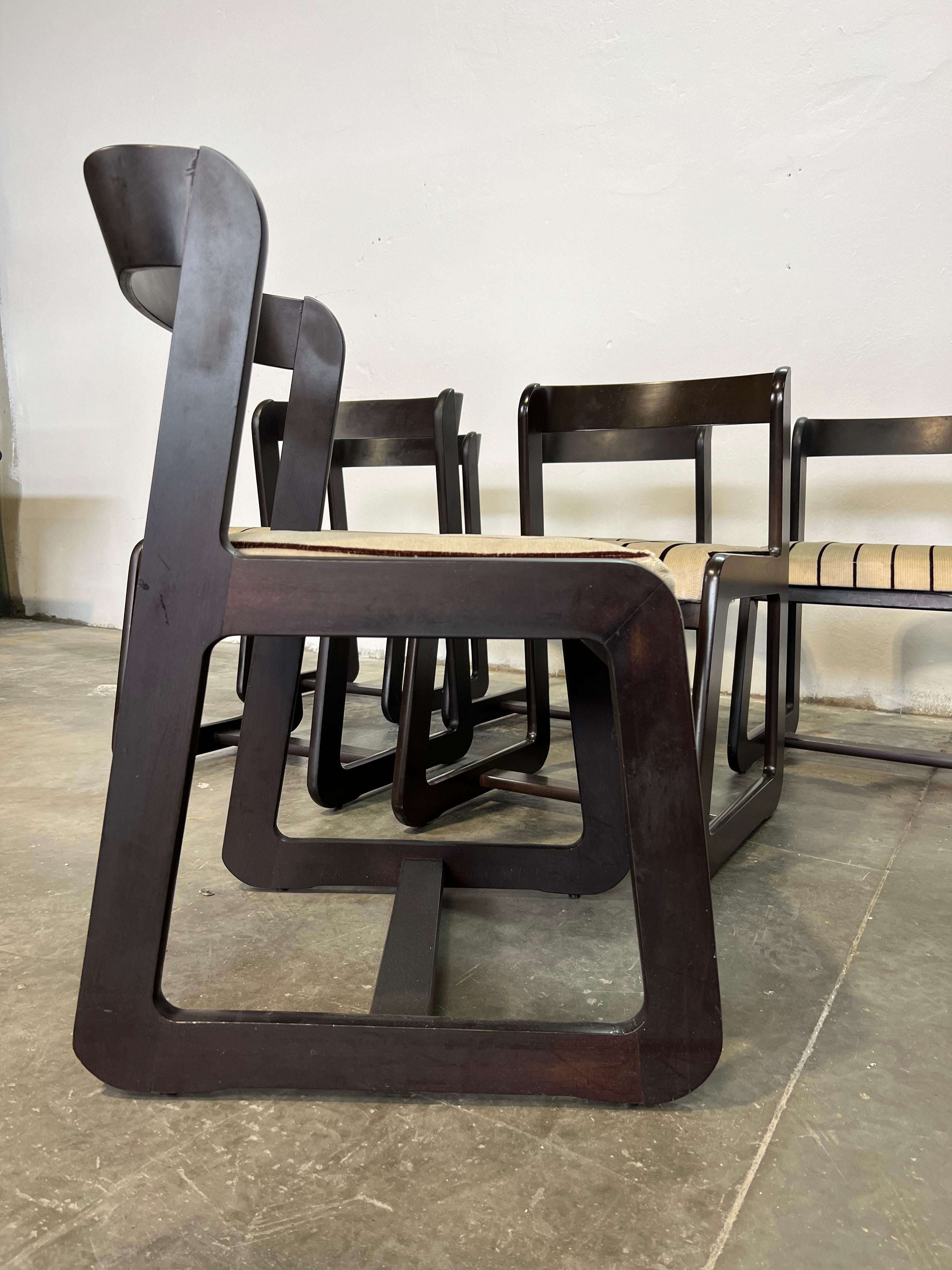 6 sedie Willy Rizzo per Mario Sabot For Sale 3