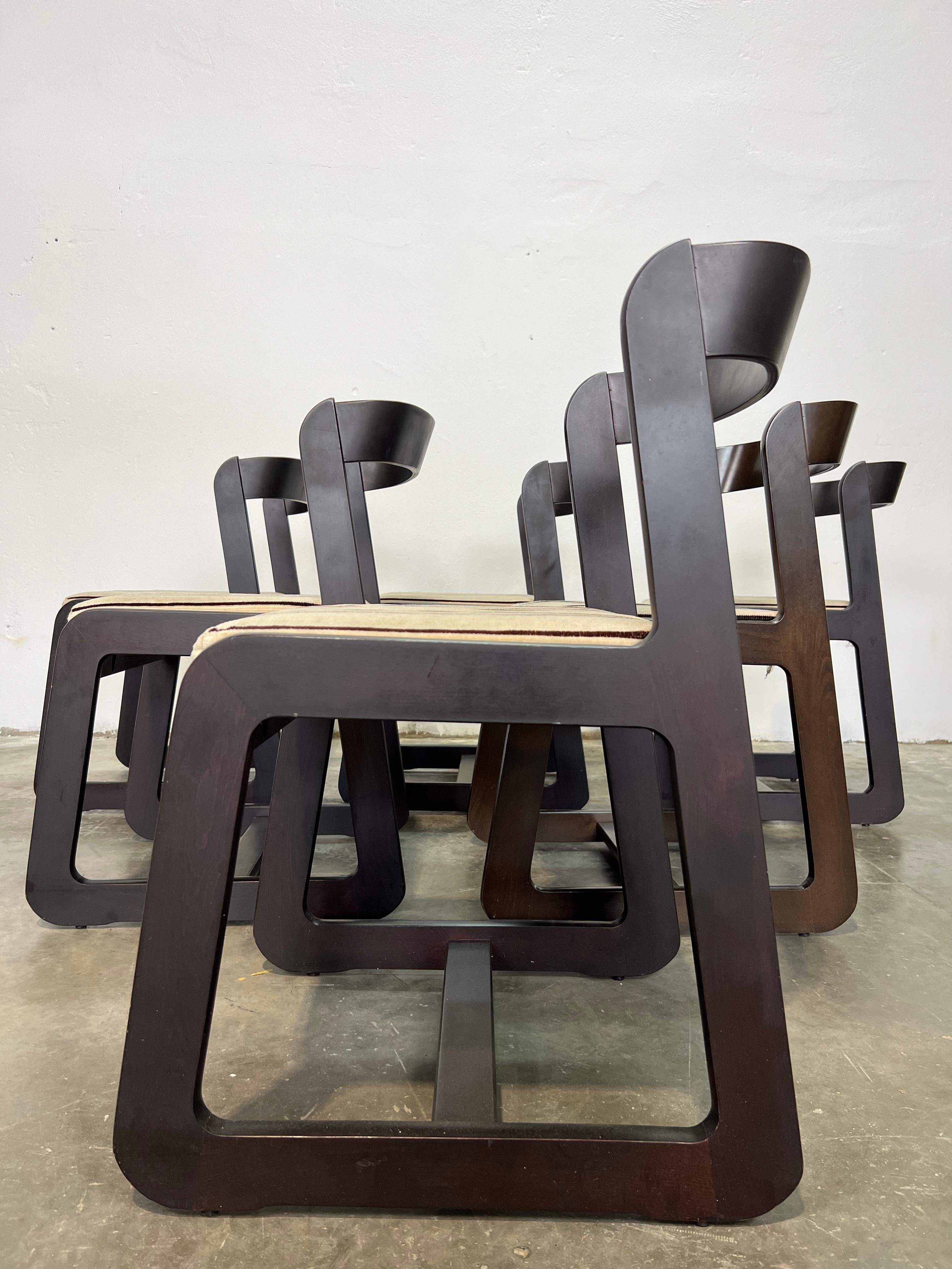 6 sedie Willy Rizzo per Mario Sabot For Sale 6