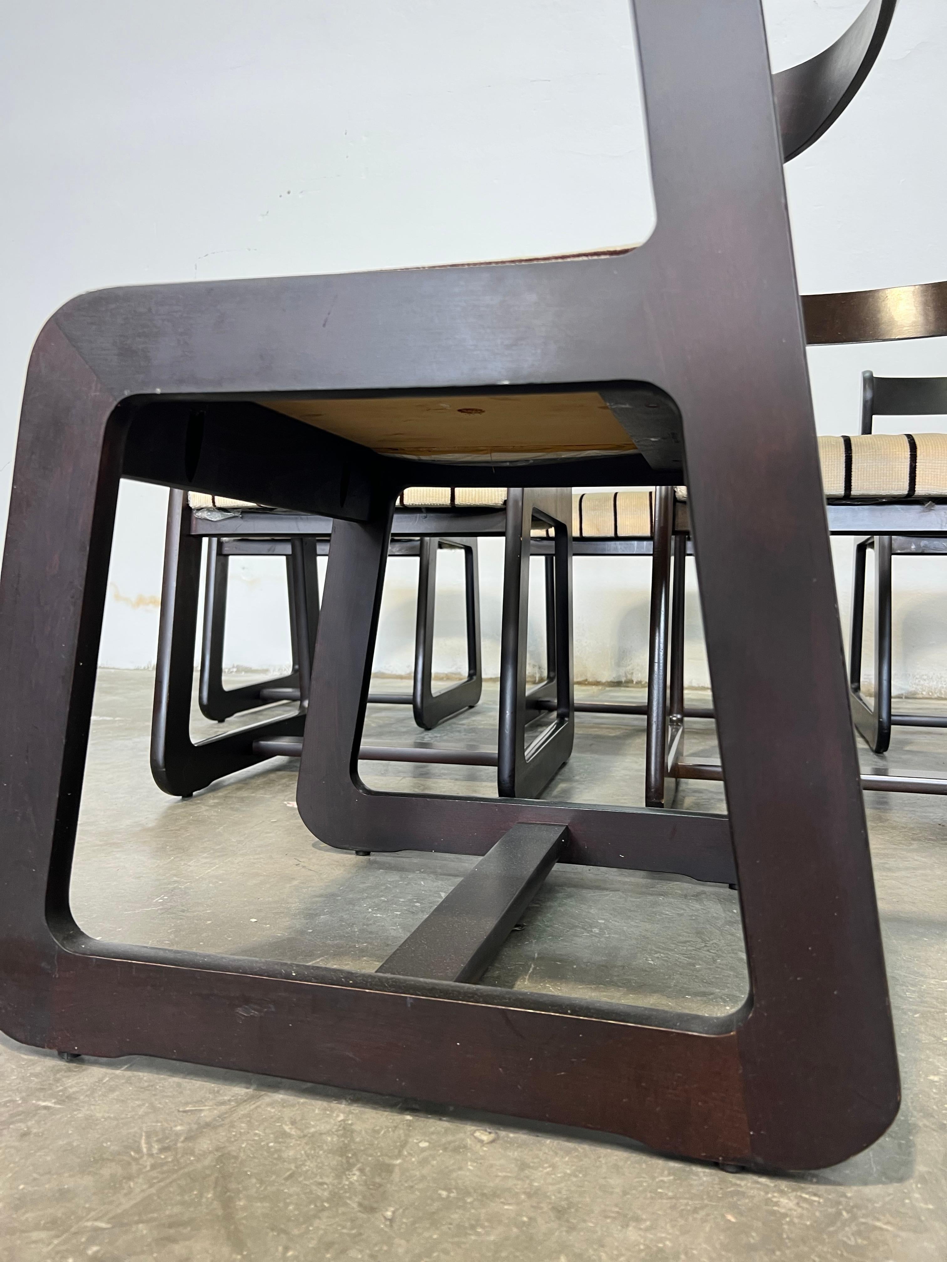 Italian 6 sedie Willy Rizzo per Mario Sabot For Sale