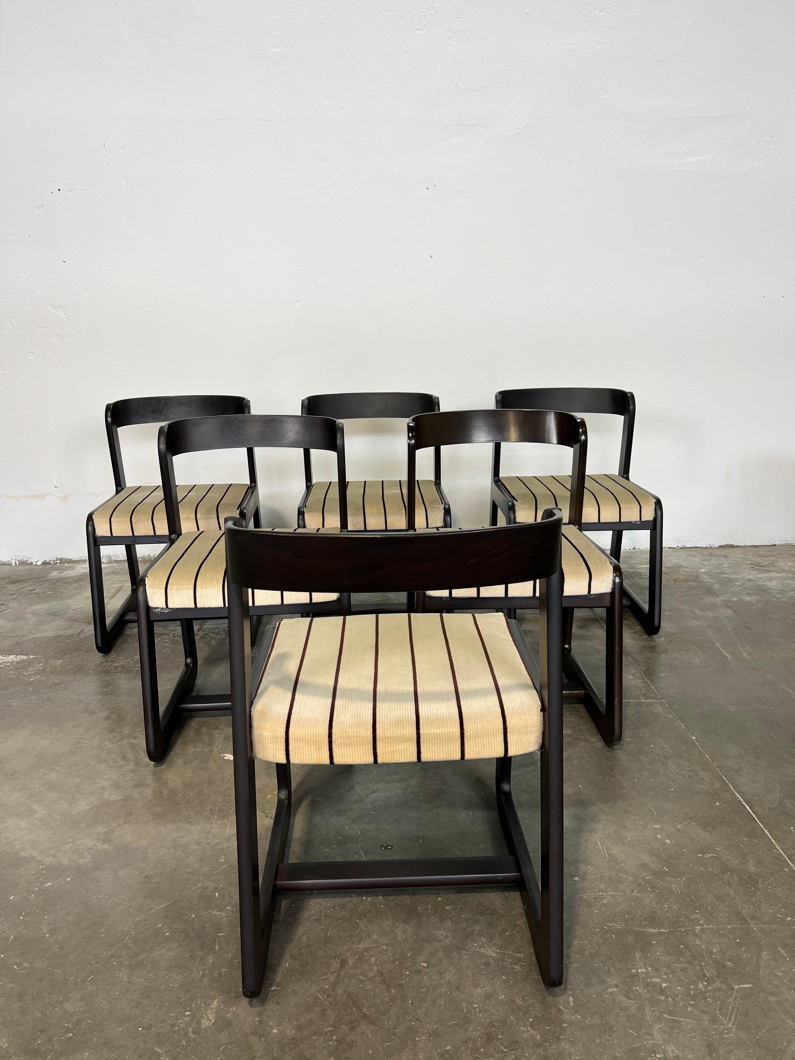 6 sedie Willy Rizzo per Mario Sabot For Sale 1