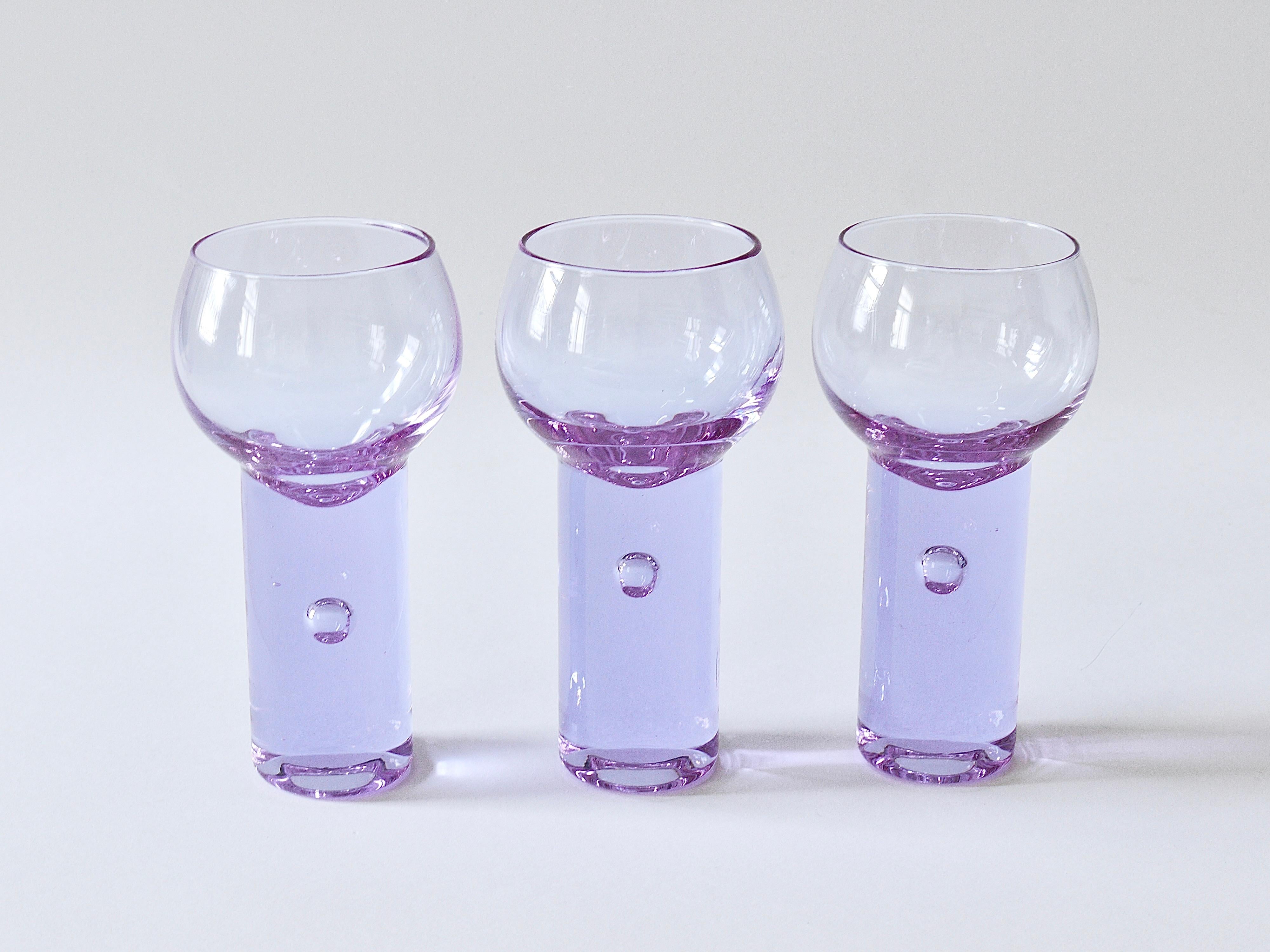 Italiano 6 Sergio Asti Chameleon Aperitif Drinking Glasses, Arnolfo Di Cambio, Italy 1970 in vendita