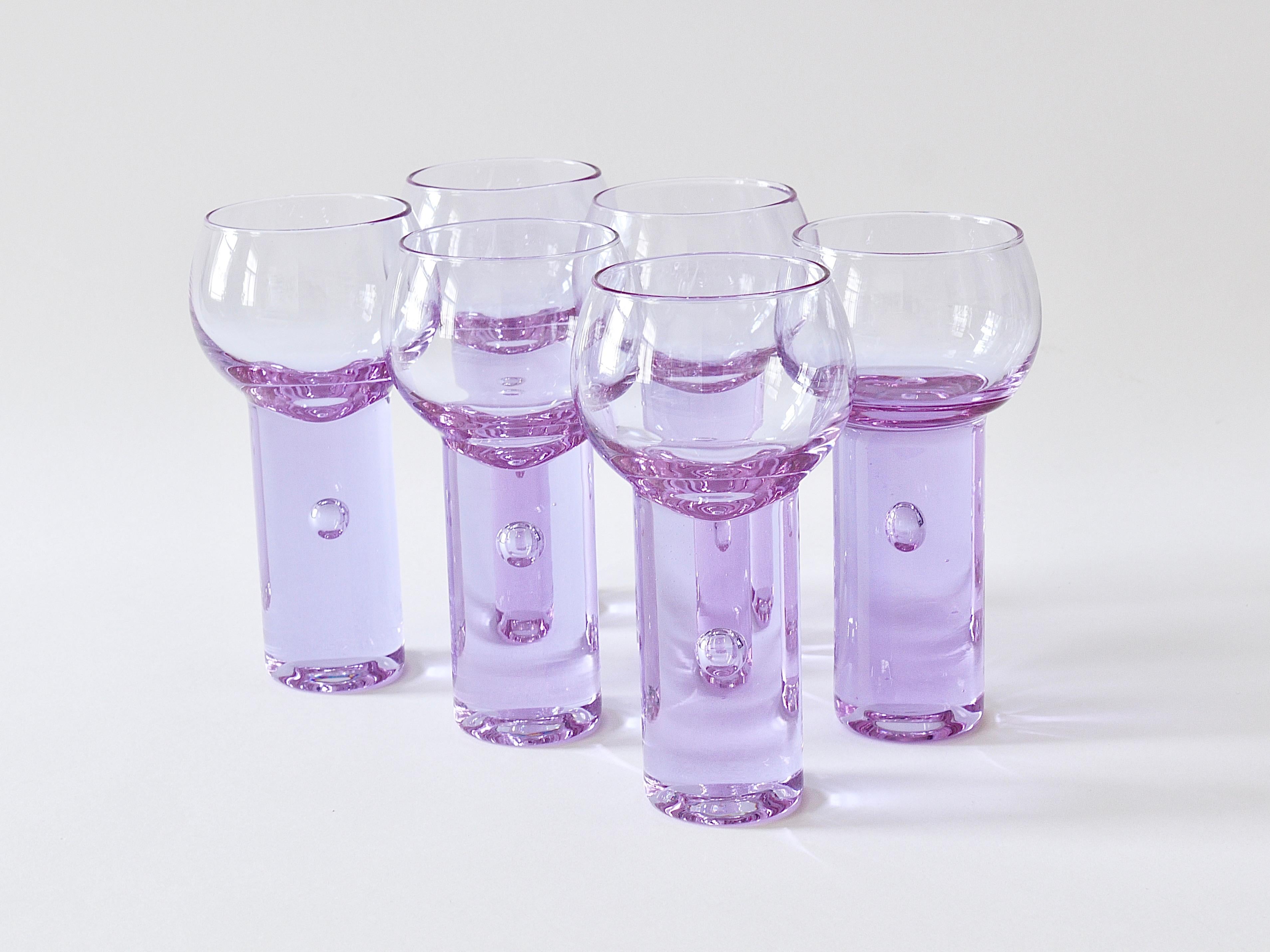 XX secolo 6 Sergio Asti Chameleon Aperitif Drinking Glasses, Arnolfo Di Cambio, Italy 1970 in vendita