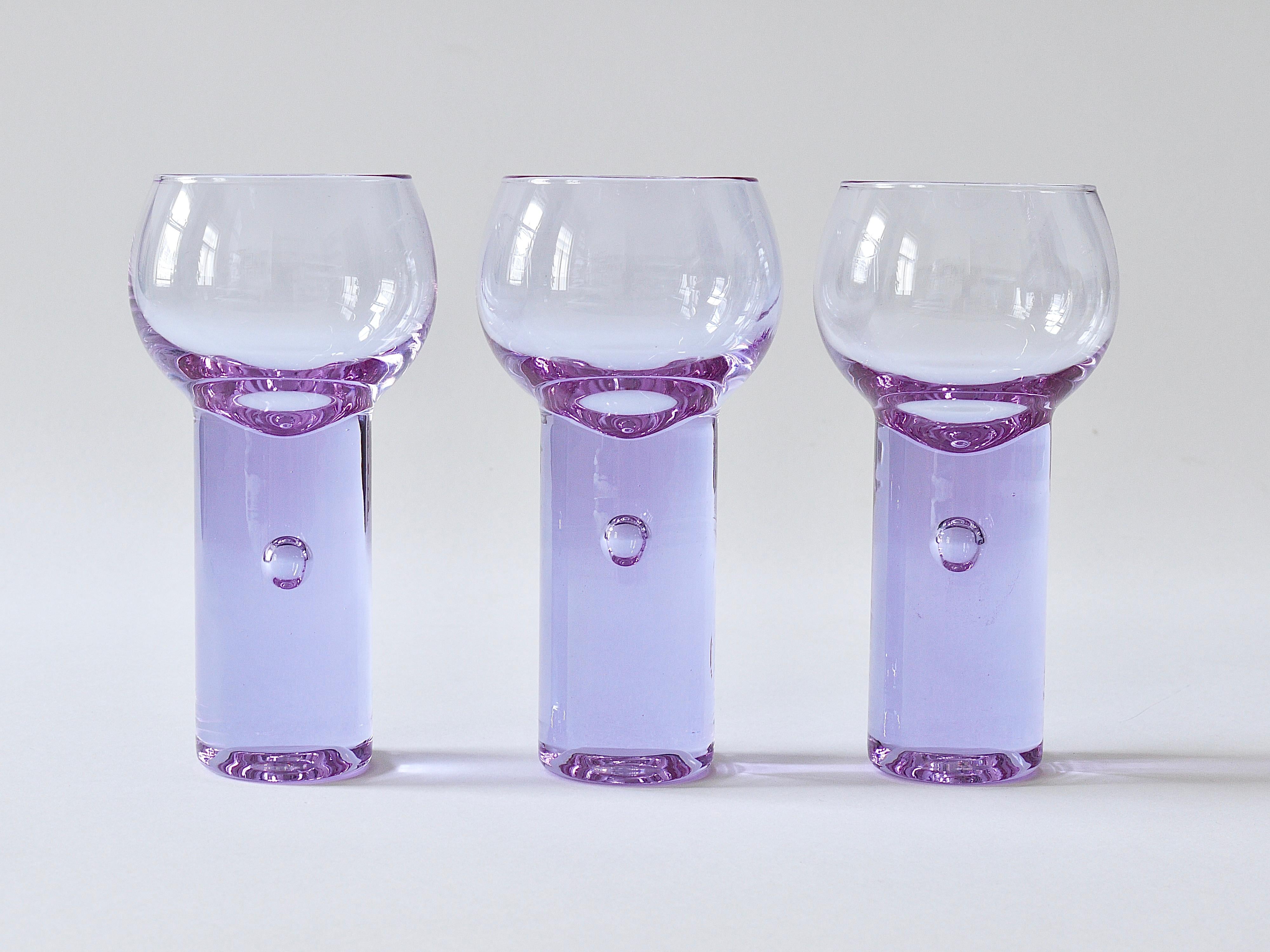 6 Sergio Asti Chameleon Aperitif Drinking Glasses, Arnolfo Di Cambio, Italy 1970 in vendita 1