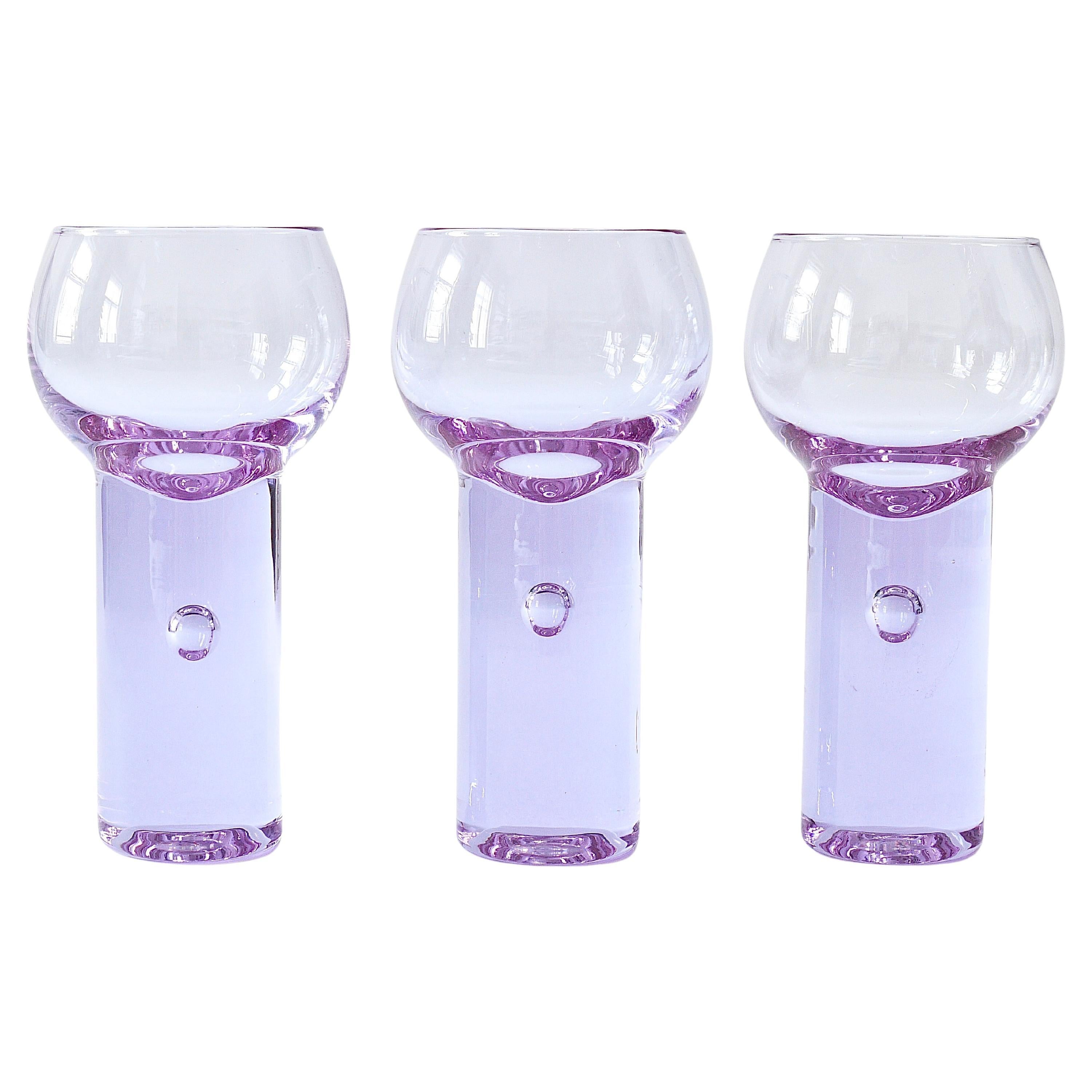 6 Sergio Asti Chameleon Aperitif Drinking Glasses, Arnolfo Di Cambio, Italy 1970