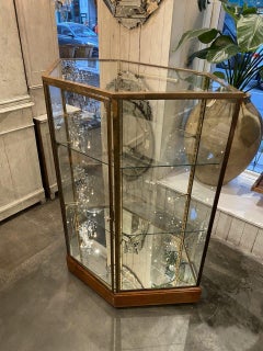6 Sided Display Display Cabinet-Old Boutique Inventory-French Early 20th Century