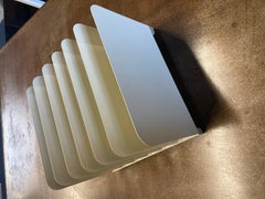 6 Slot Desktop File Holder - Refinished in Cream White