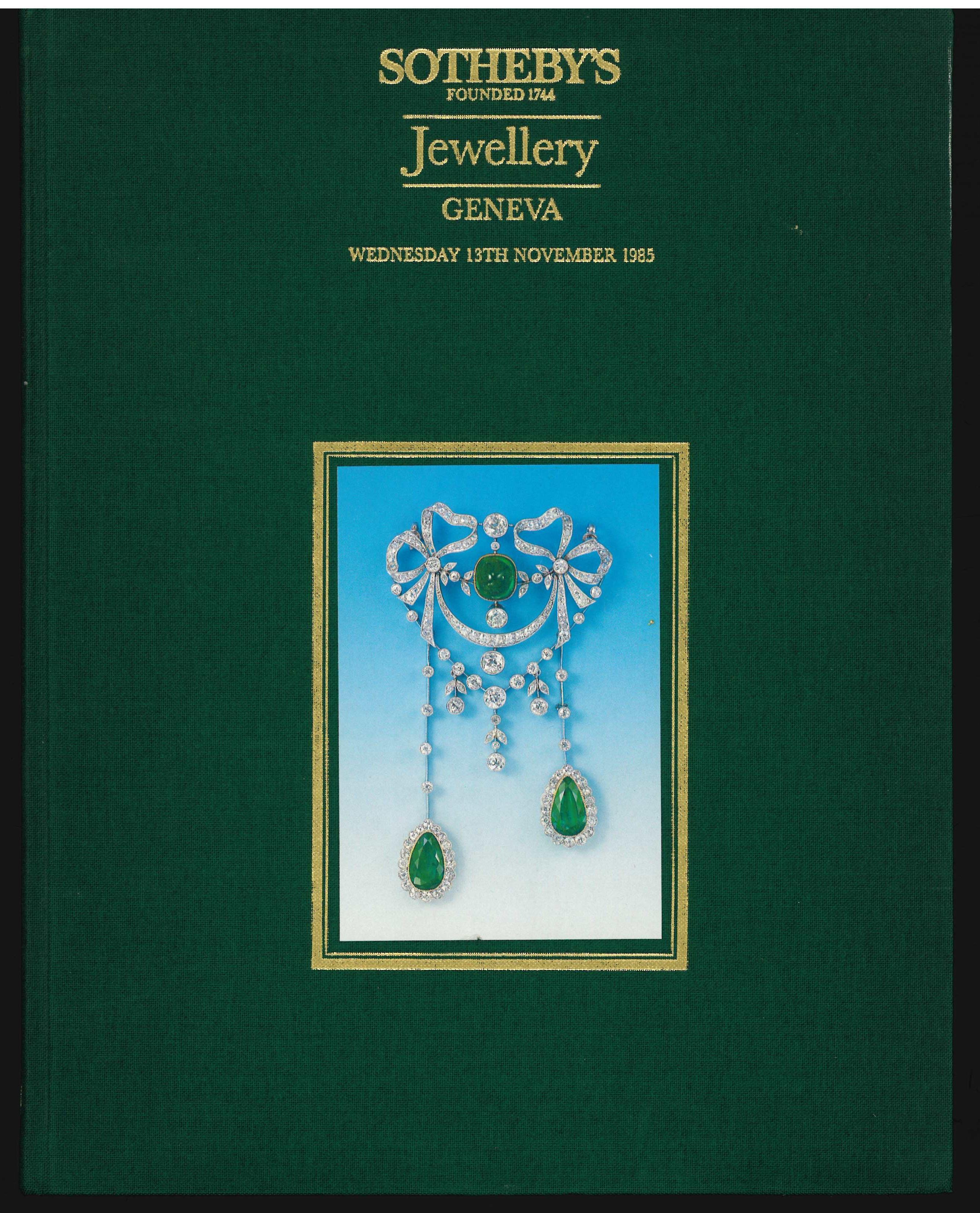 Women's or Men's 6 Sotheby's Jewellery Sale Catalogues Dating from 1980s