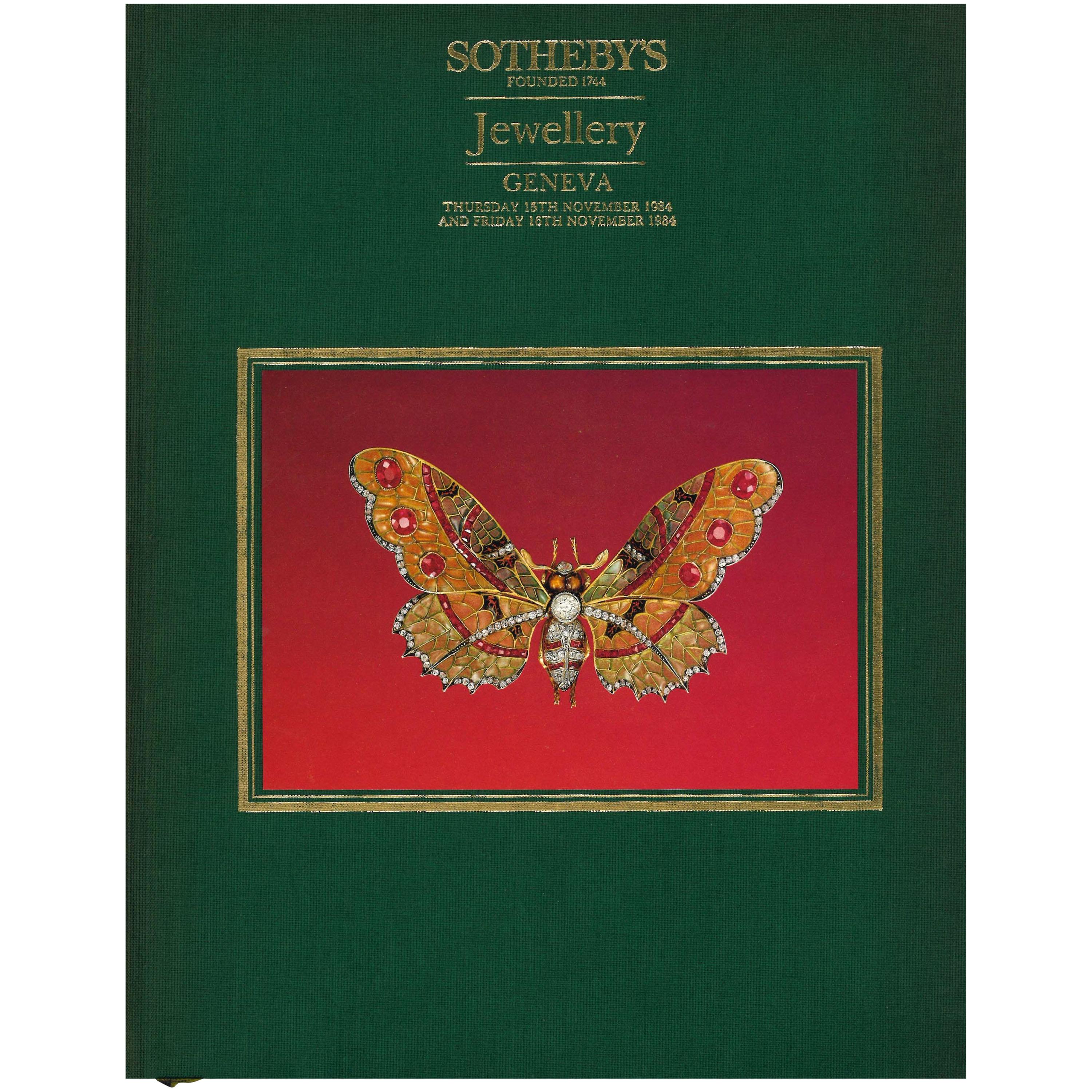6 Sotheby's Jewellery Sale Catalogues Dating from 1980s