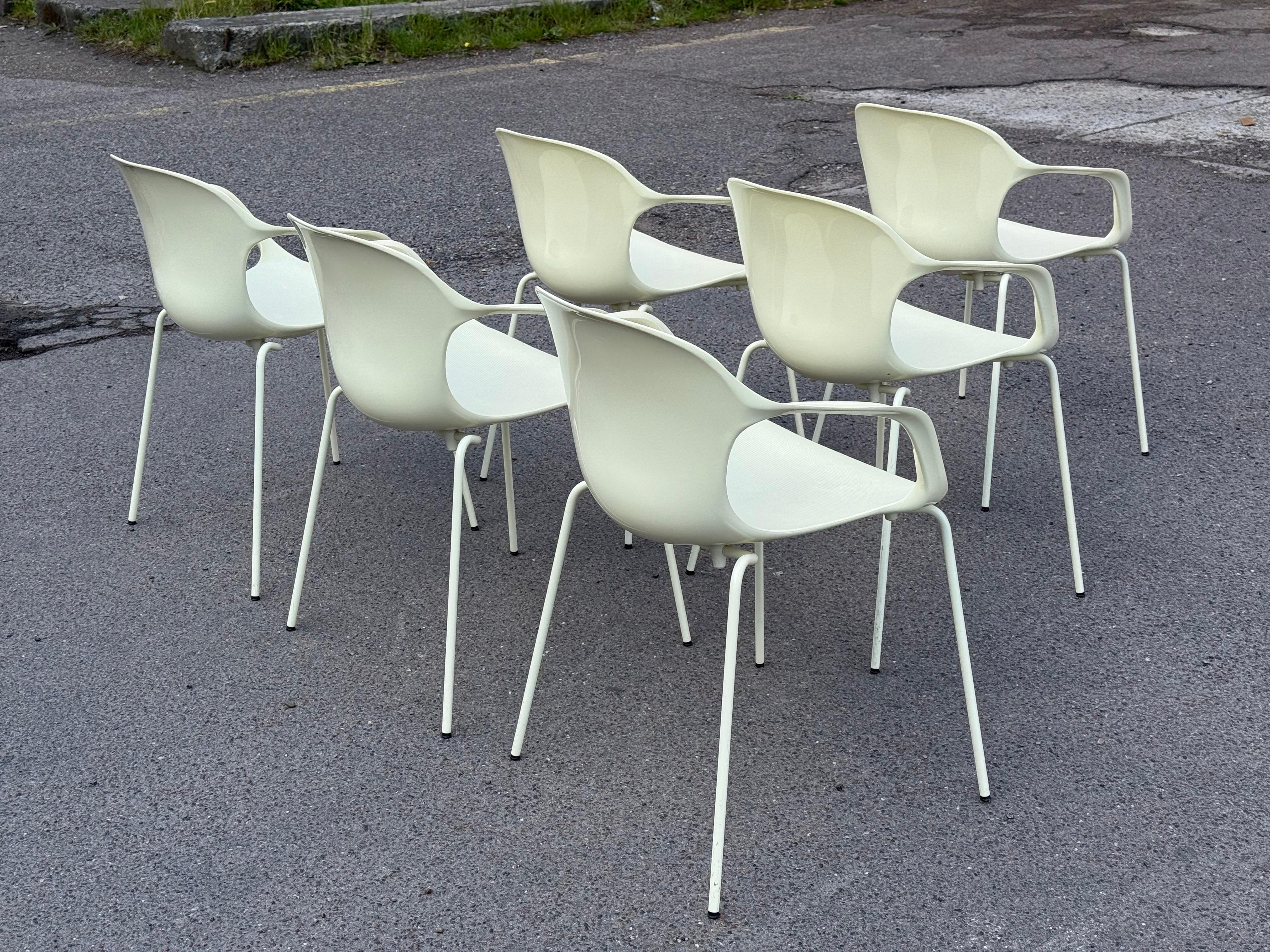 6 stackable Kasper Salto armchairs, Fritz Hansen, Denmark, design year 2010 Moderno de mediados de siglo en venta