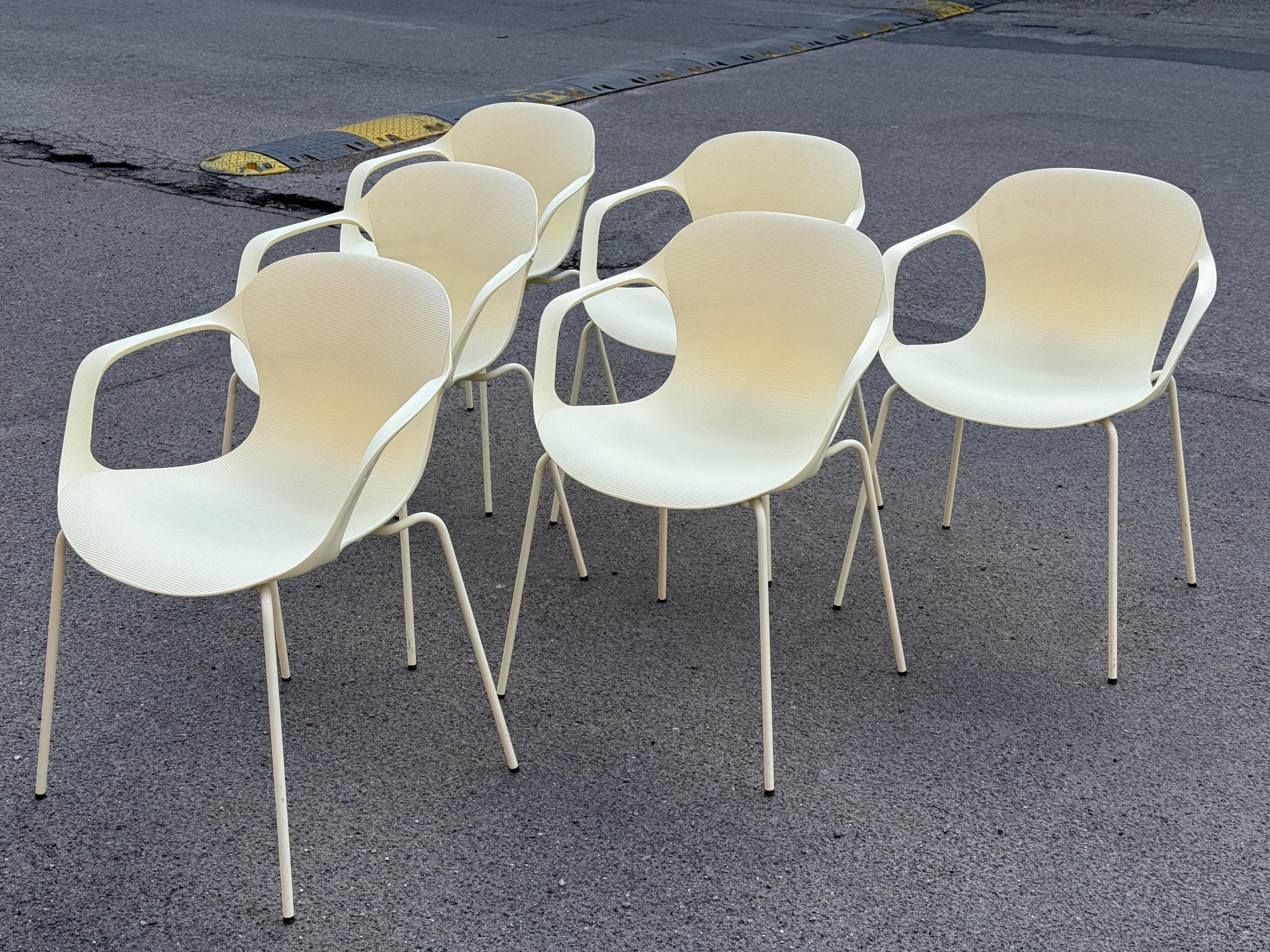 6 stackable Kasper Salto armchairs, Fritz Hansen, Denmark, design year 2010 Plástico en venta