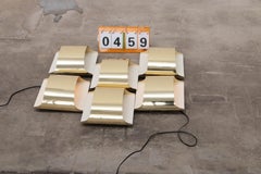 Staff Leuchten Germany Gold Plate wall lamps design from 1968