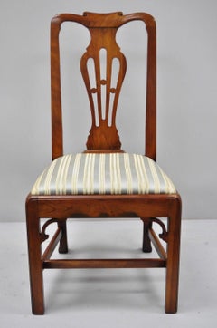 6 Statton Centennial Cherry Chippendale Style Dining Chairs for Duckloe