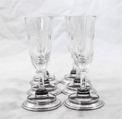 6 Sterling and Crystal Cordials