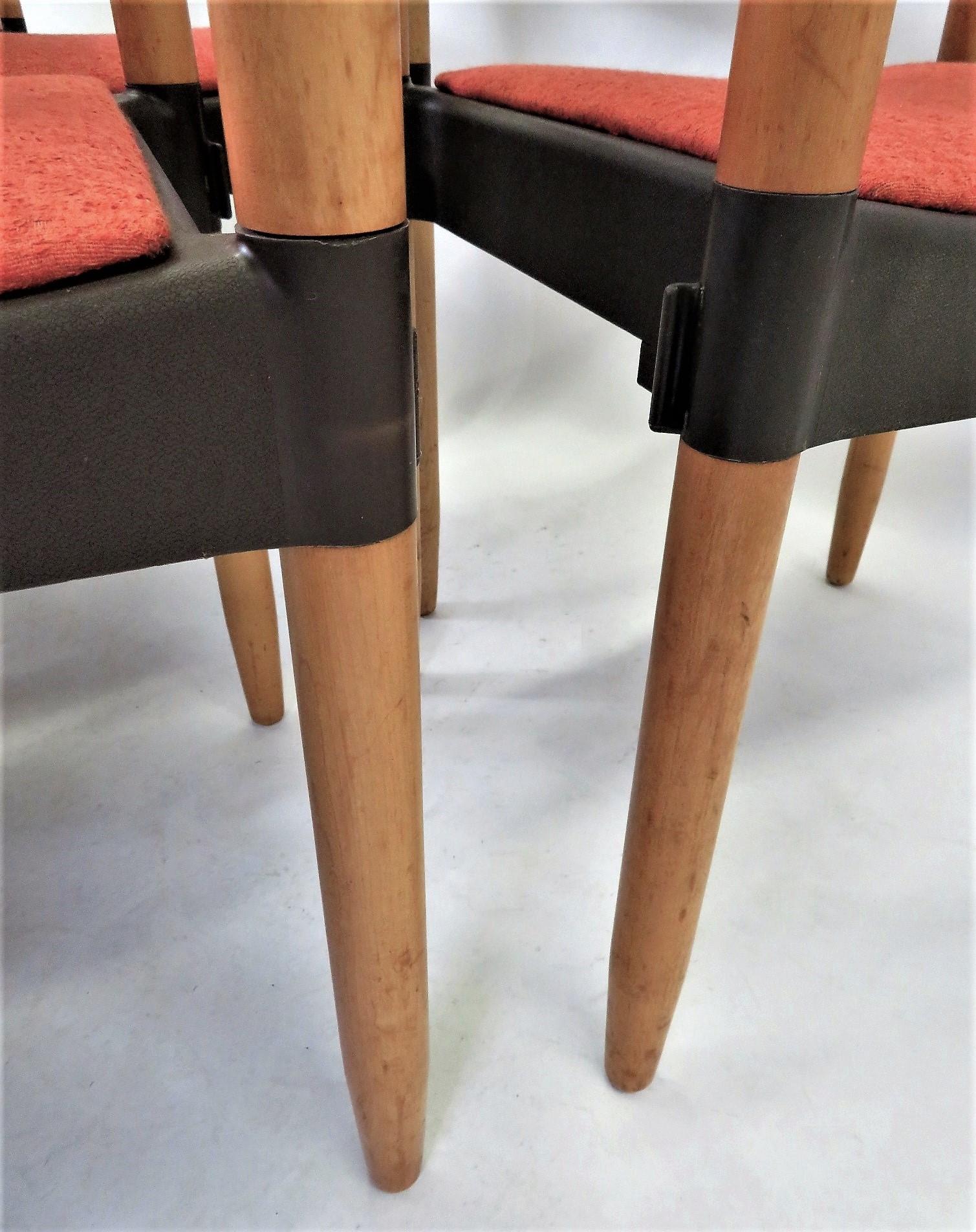 6 Strax Dining Chairs by Casala / Germany 1970s by Harmut Lohmeyer 8