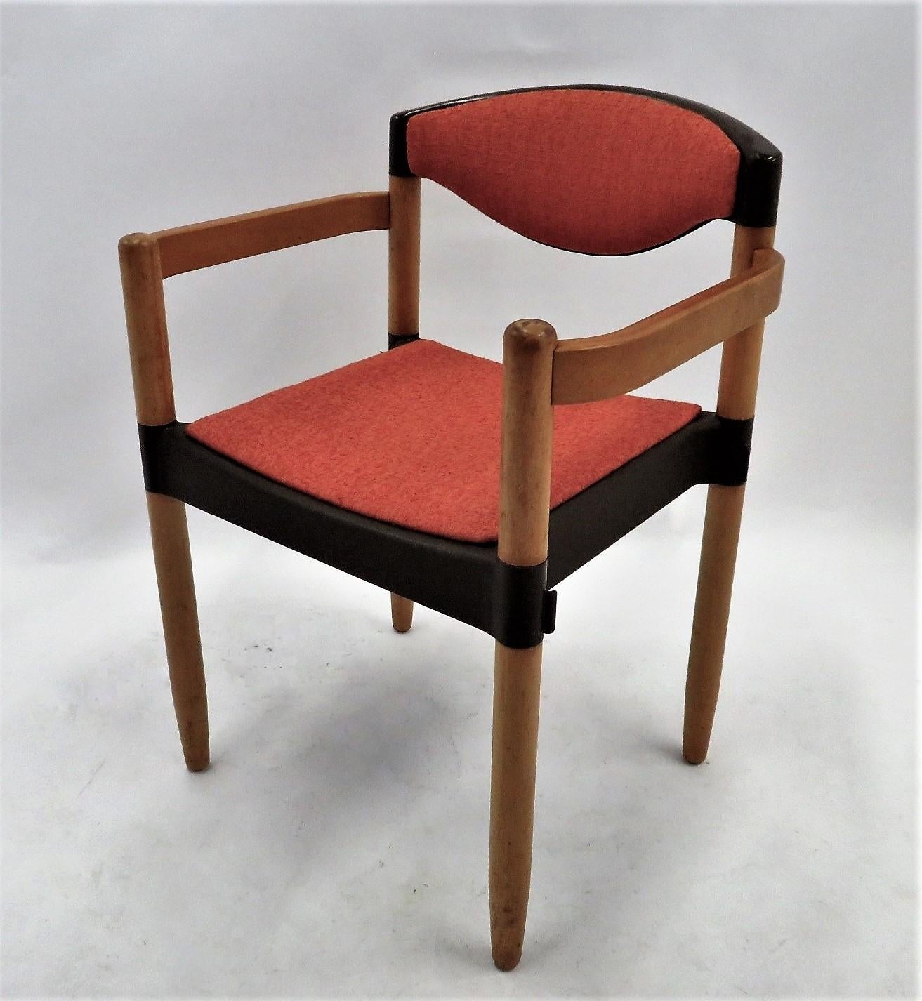 6 Strax Dining Chairs by Casala / Germany 1970s by Harmut Lohmeyer In Good Condition In Miami, FL