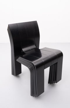 6 Strip Chairs Gijs Bakker, 1974, Holland