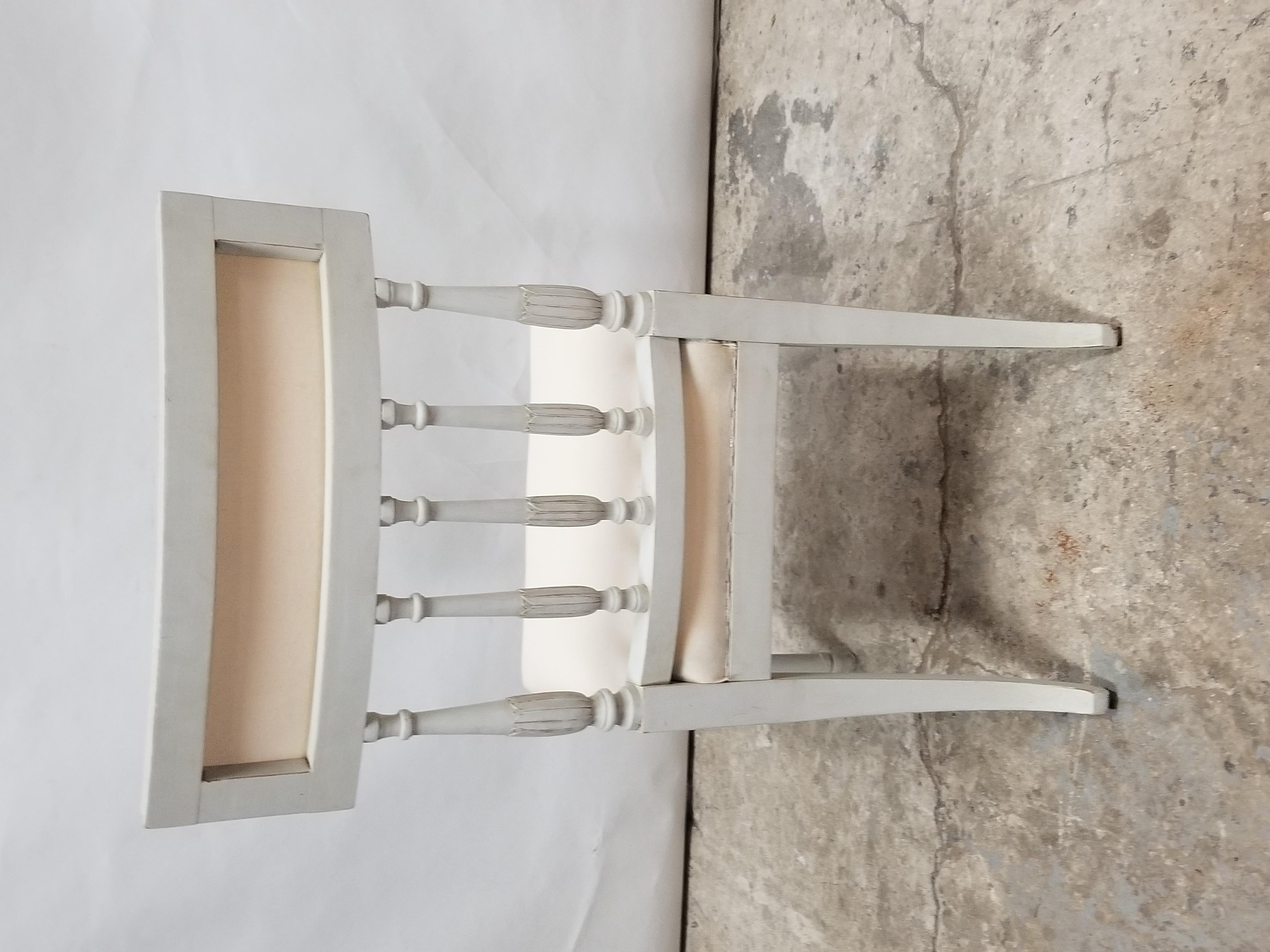 Birch 6 Swedish Gustavian Dining Chairs