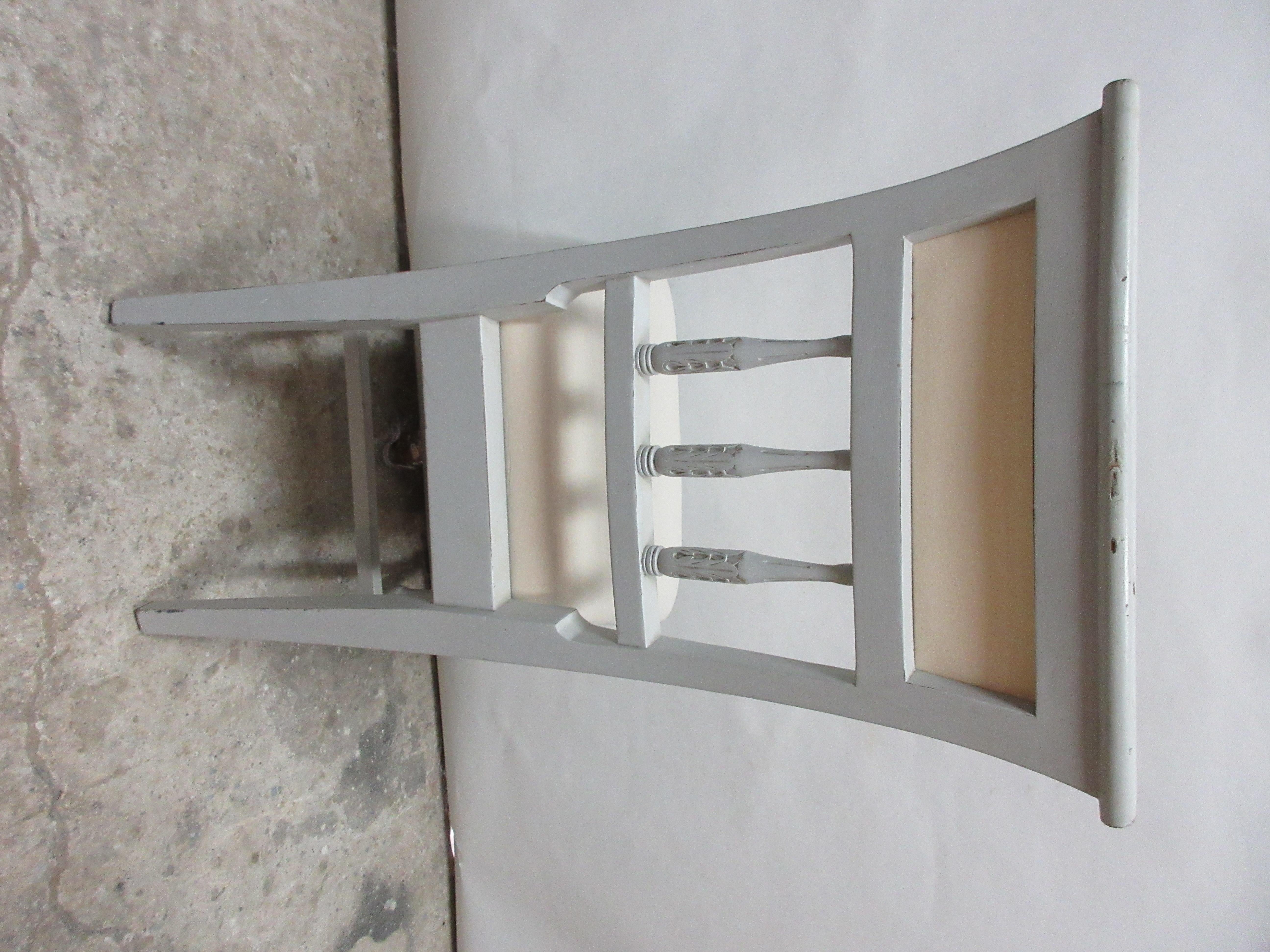 6 Swedish Gustavian Side Chairs In Distressed Condition In Hollywood, FL