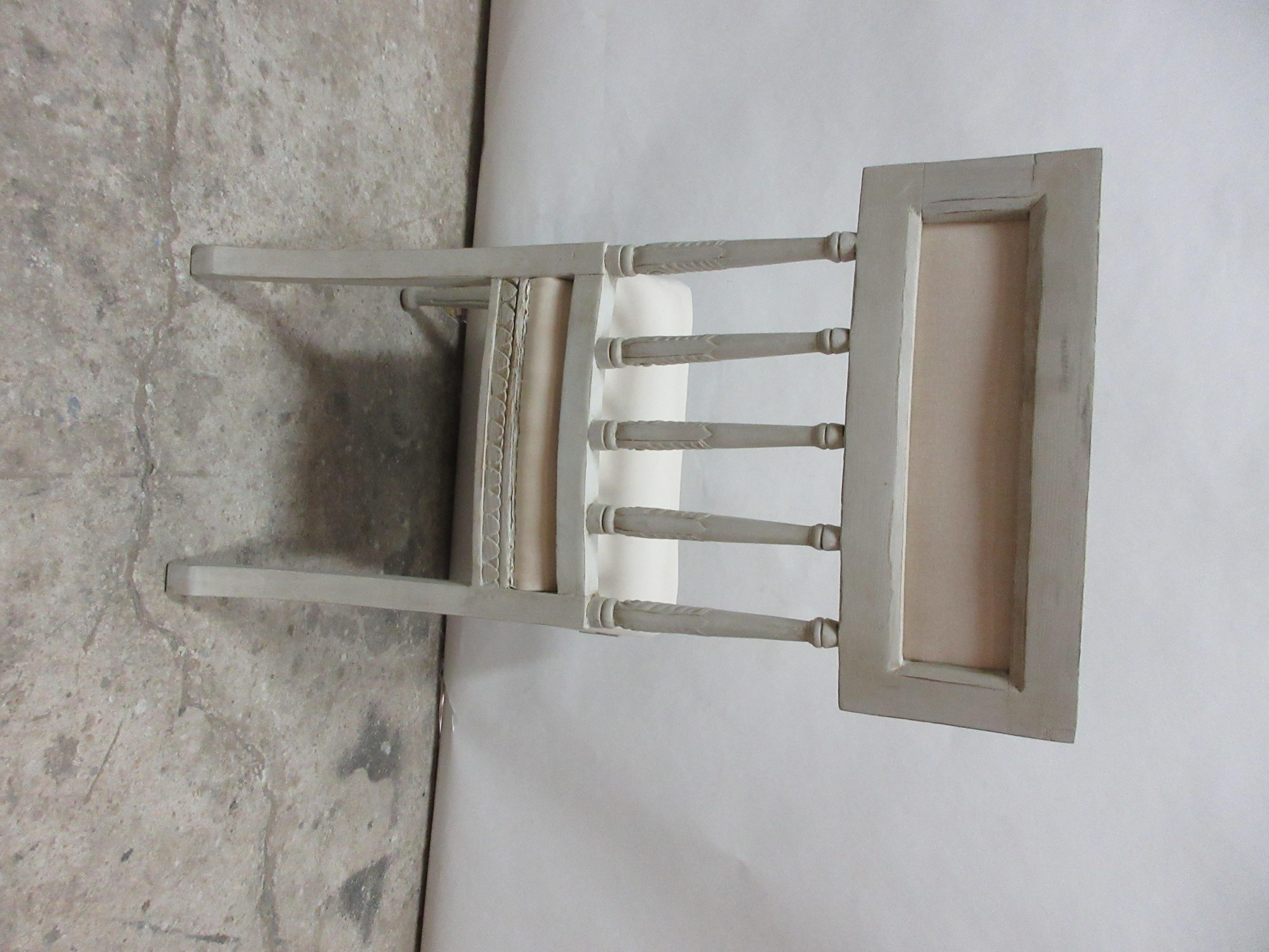 Early 20th Century 6 Swedish Gustavian Side Chairs