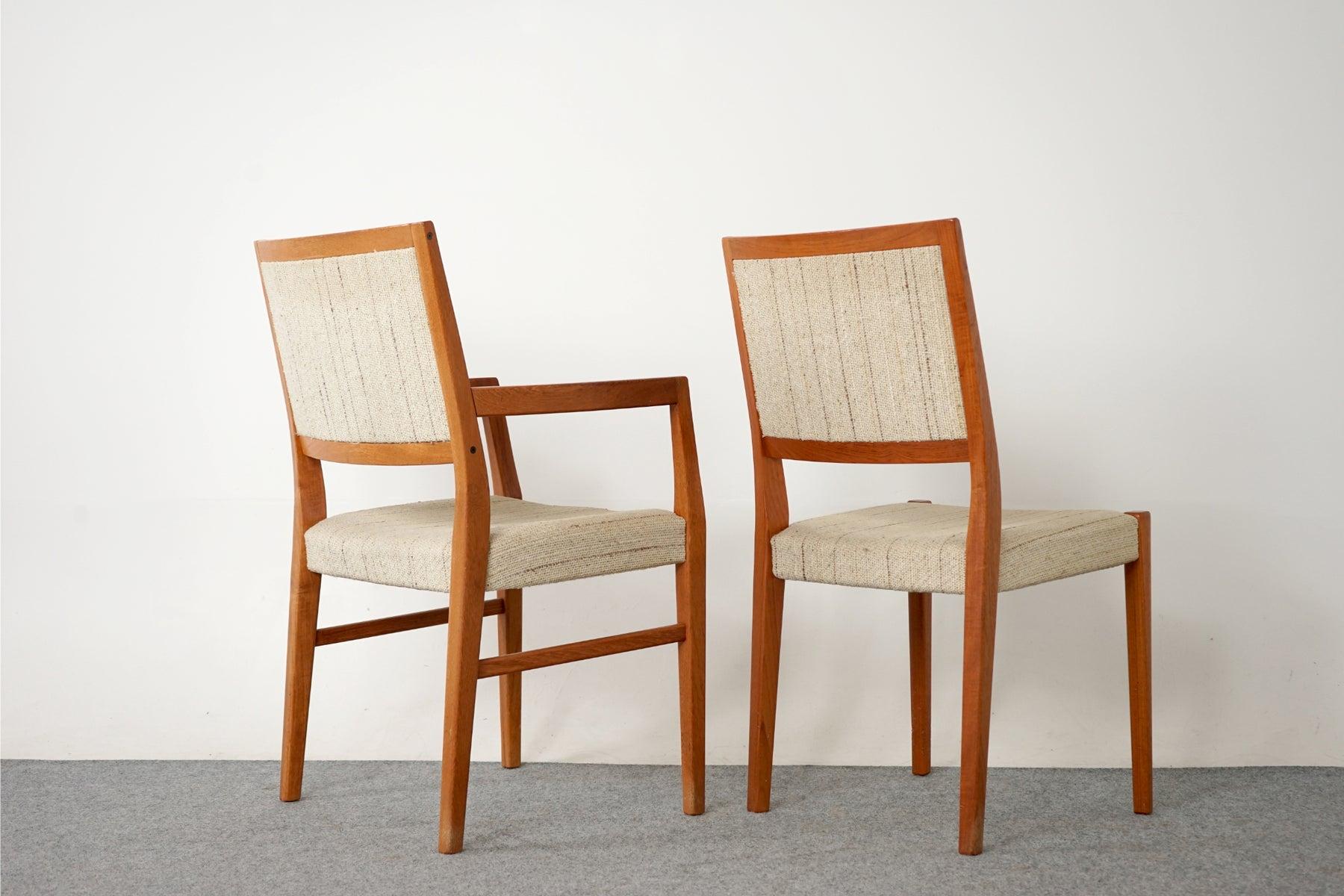 Danish 6 Swedish Mid-Century Modern Teak Dining Chairs by Svegards Markaryd
