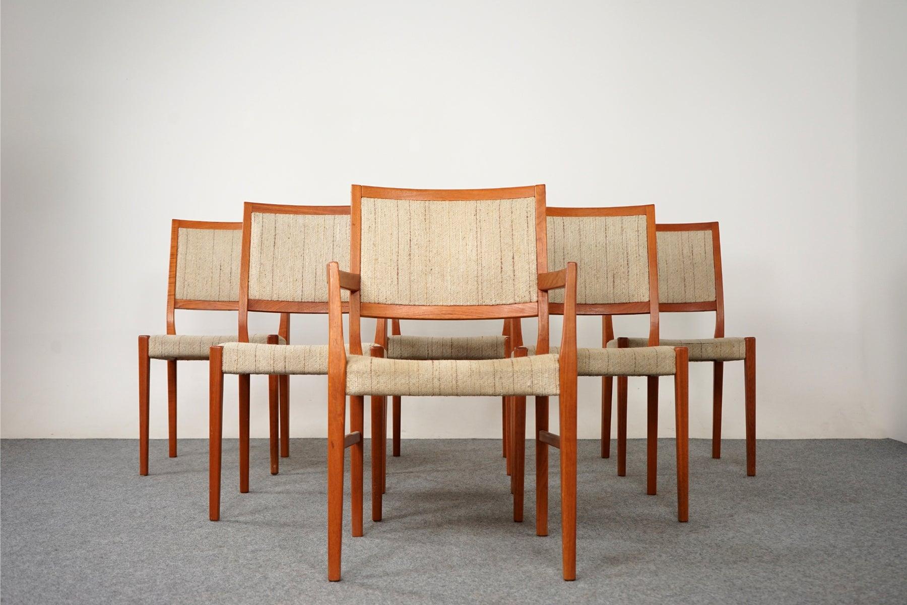 Late 20th Century 6 Swedish Mid-Century Modern Teak Dining Chairs by Svegards Markaryd