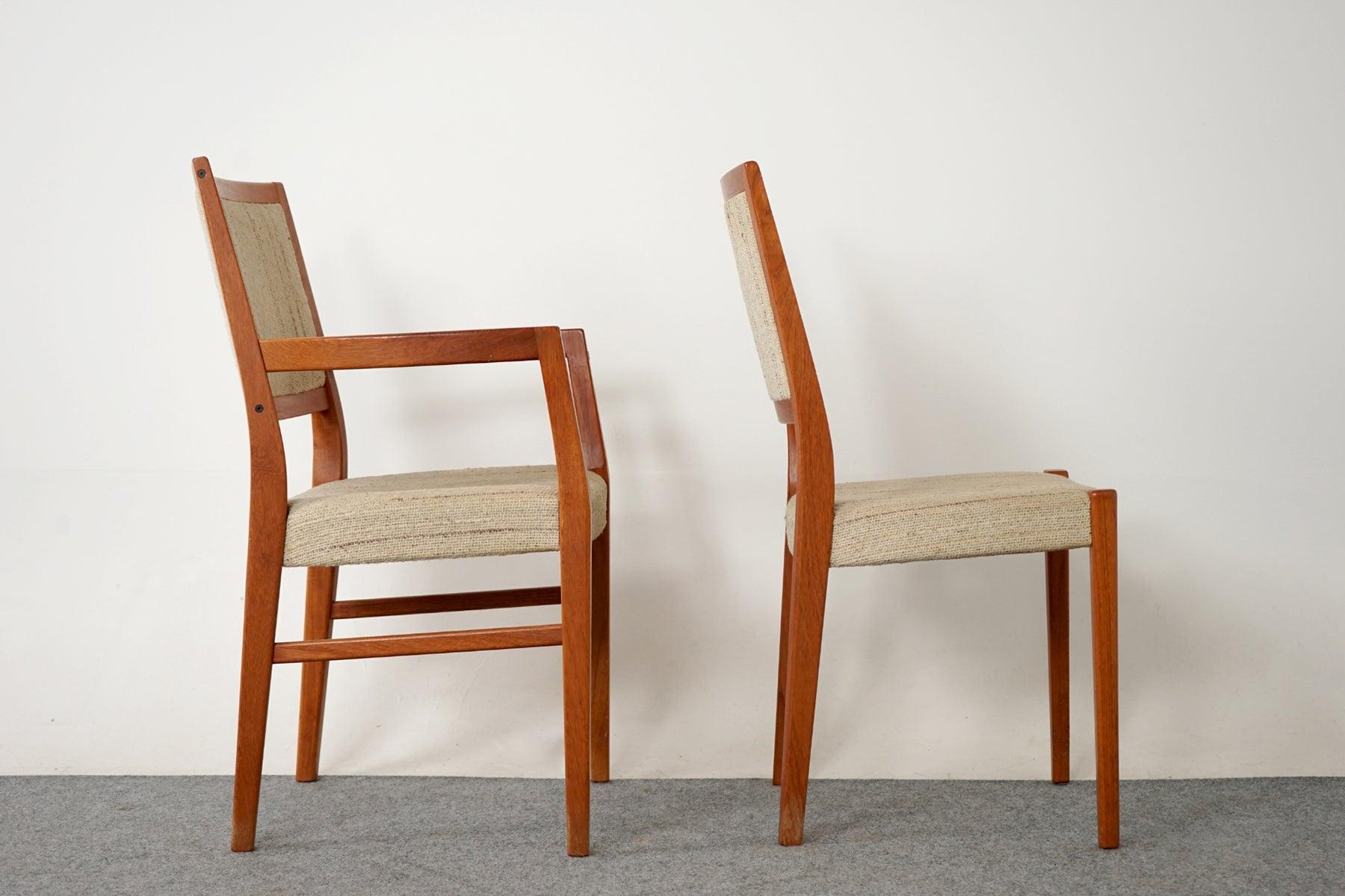 6 Swedish Mid-Century Modern Teak Dining Chairs by Svegards Markaryd 1