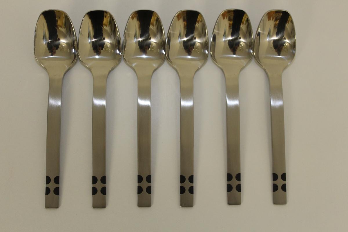 20th Century 6 Tea Spoons from Helmut Alder for Amboss, Mod. 2200 For Sale