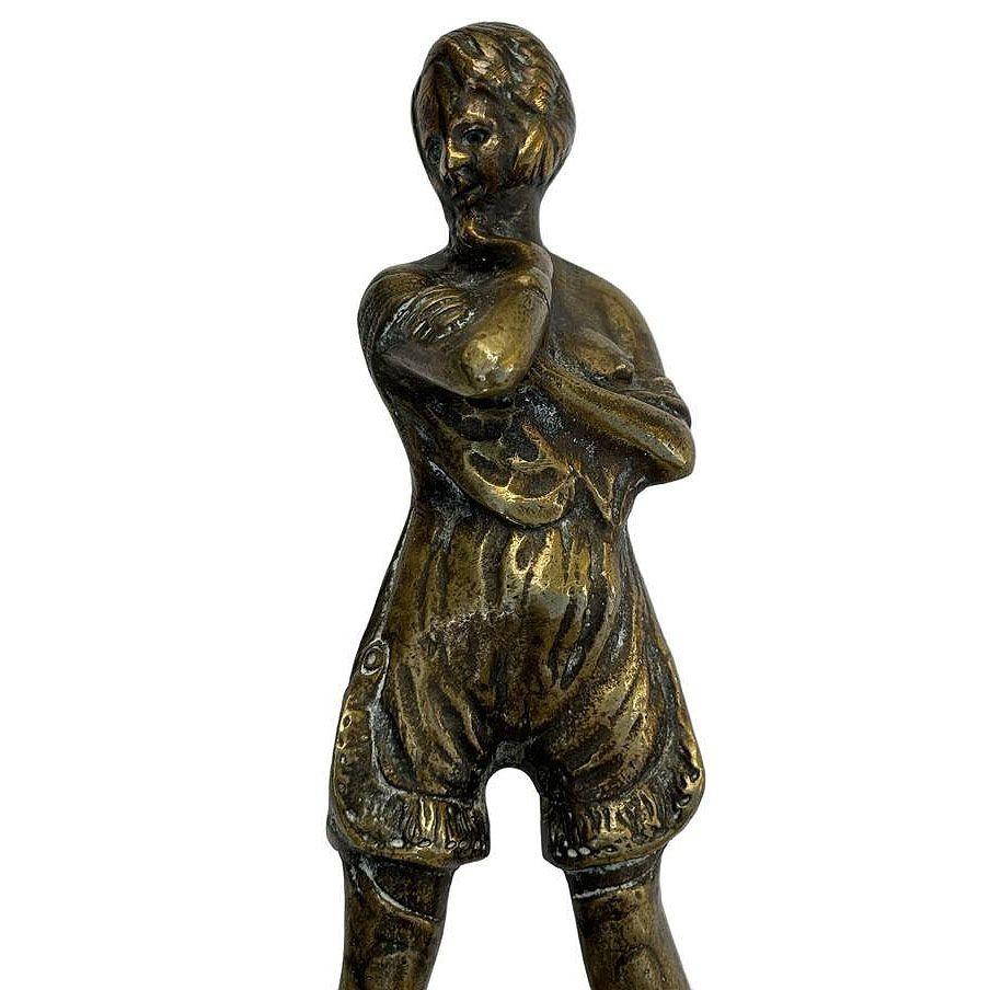Scultura in bronzo di nudo femminile Flapper alta 6