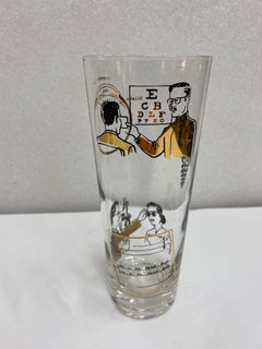 6 Tall Mid-Century Modern Highball Optometrist Glasses